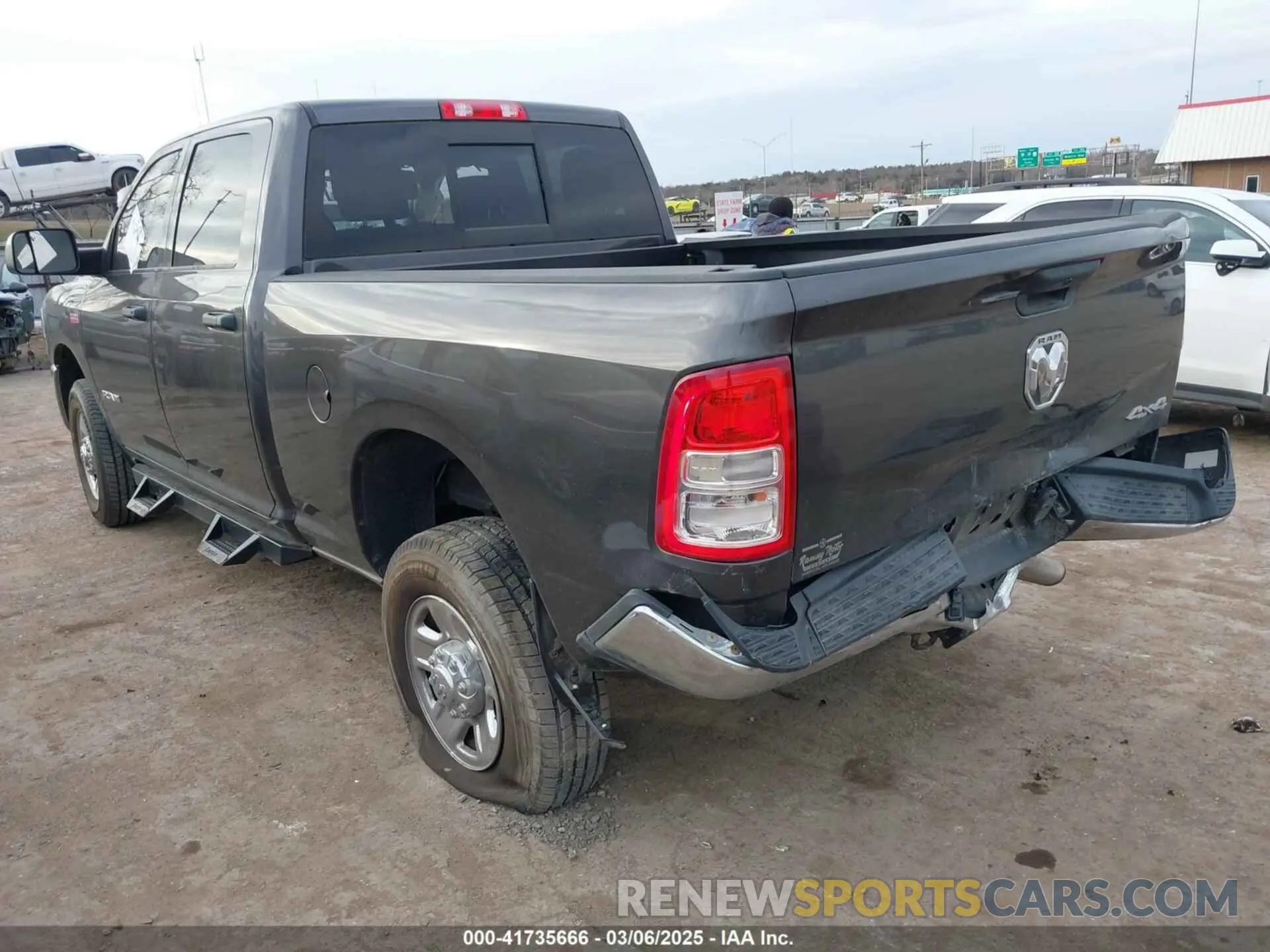 3 Photograph of a damaged car 3C6UR5CJ2MG639305 RAM 2500 2021