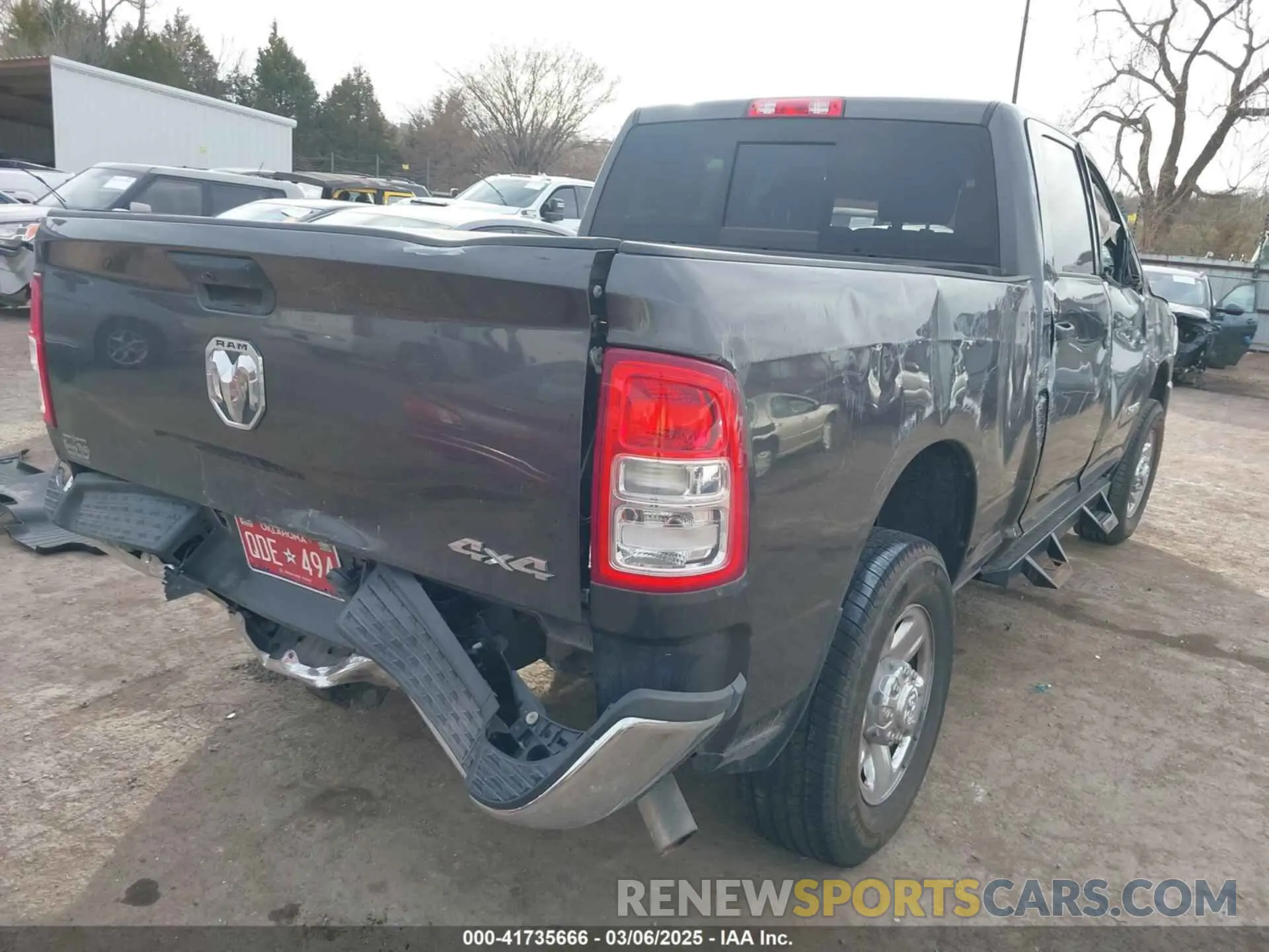 4 Photograph of a damaged car 3C6UR5CJ2MG639305 RAM 2500 2021