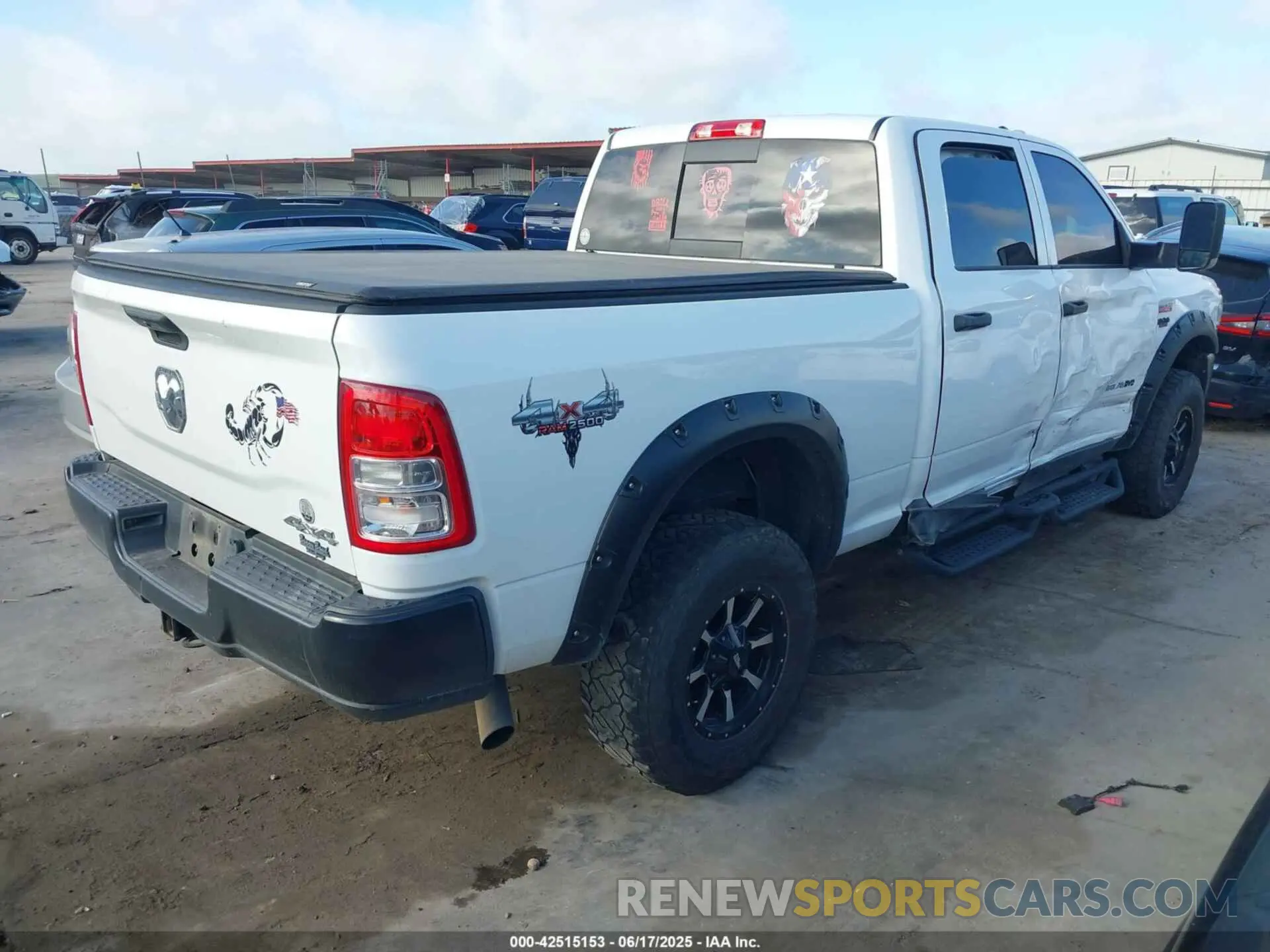 4 Photograph of a damaged car 3C6UR5CJXMG611381 RAM 2500 2021