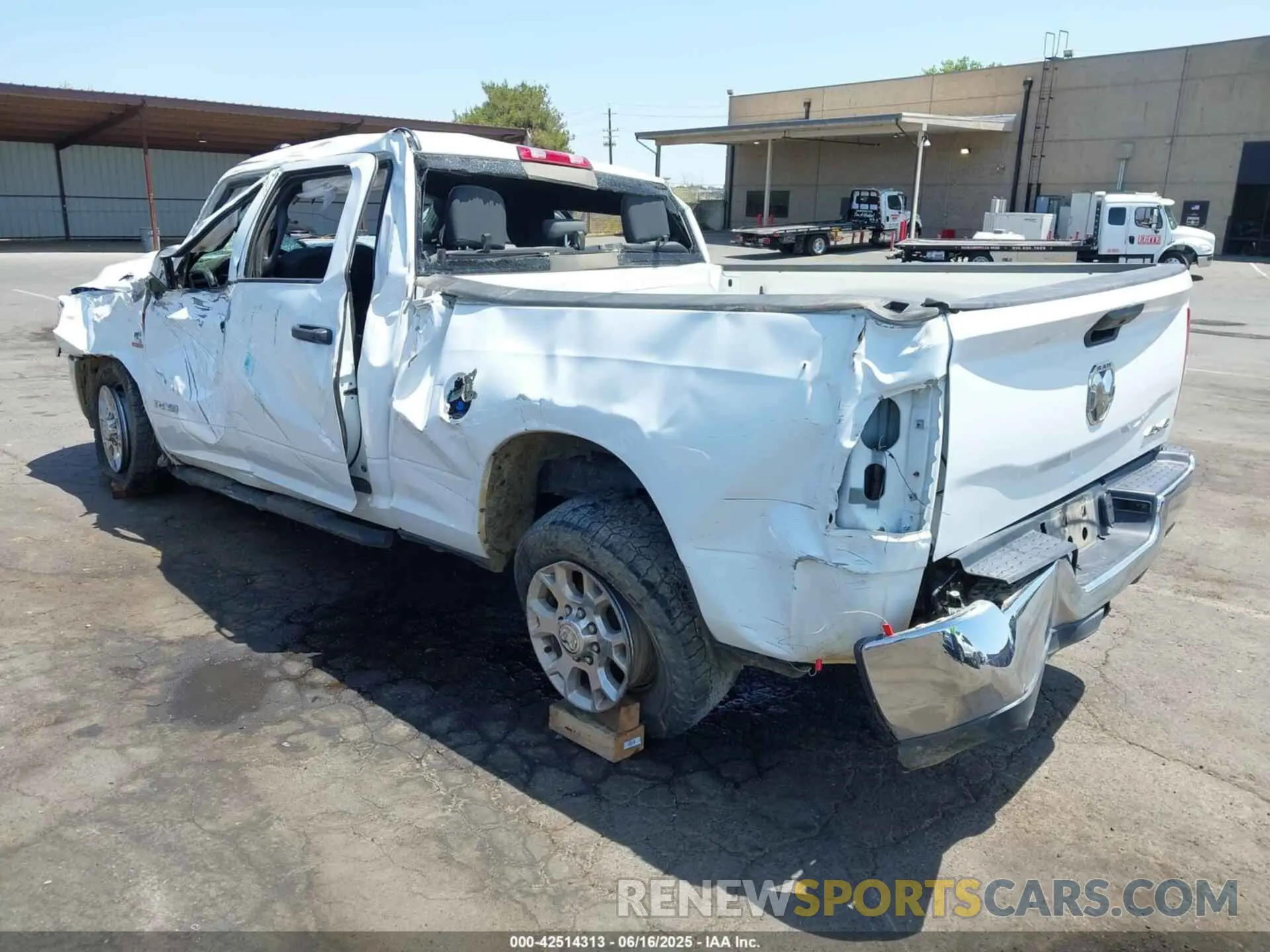 3 Photograph of a damaged car 3C6UR5CL1MG630533 RAM 2500 2021