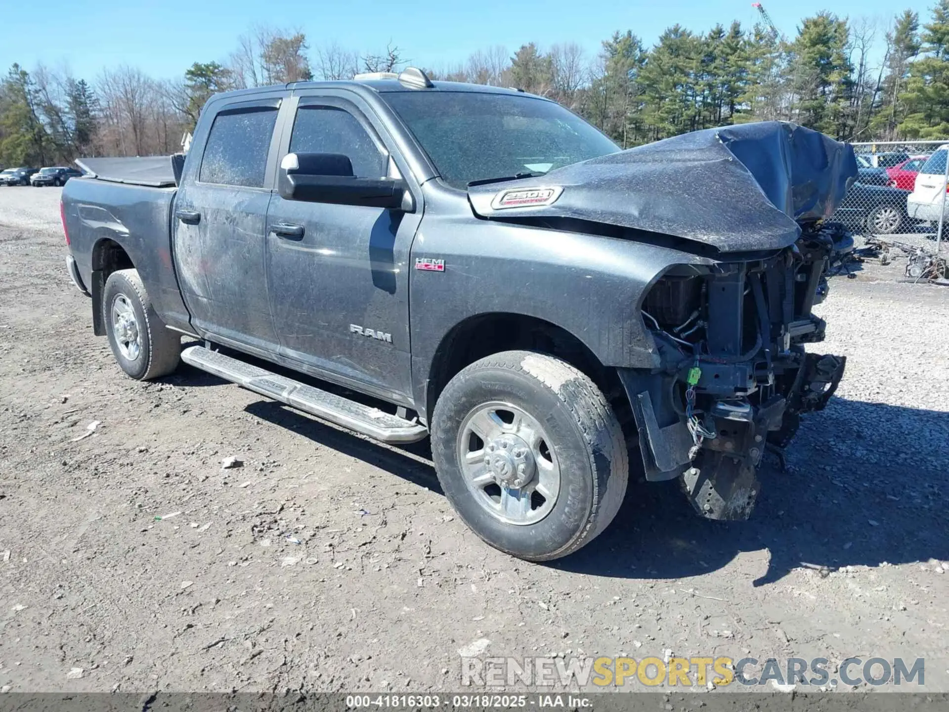 1 Photograph of a damaged car 3C6UR5DJ8MG555486 RAM 2500 2021