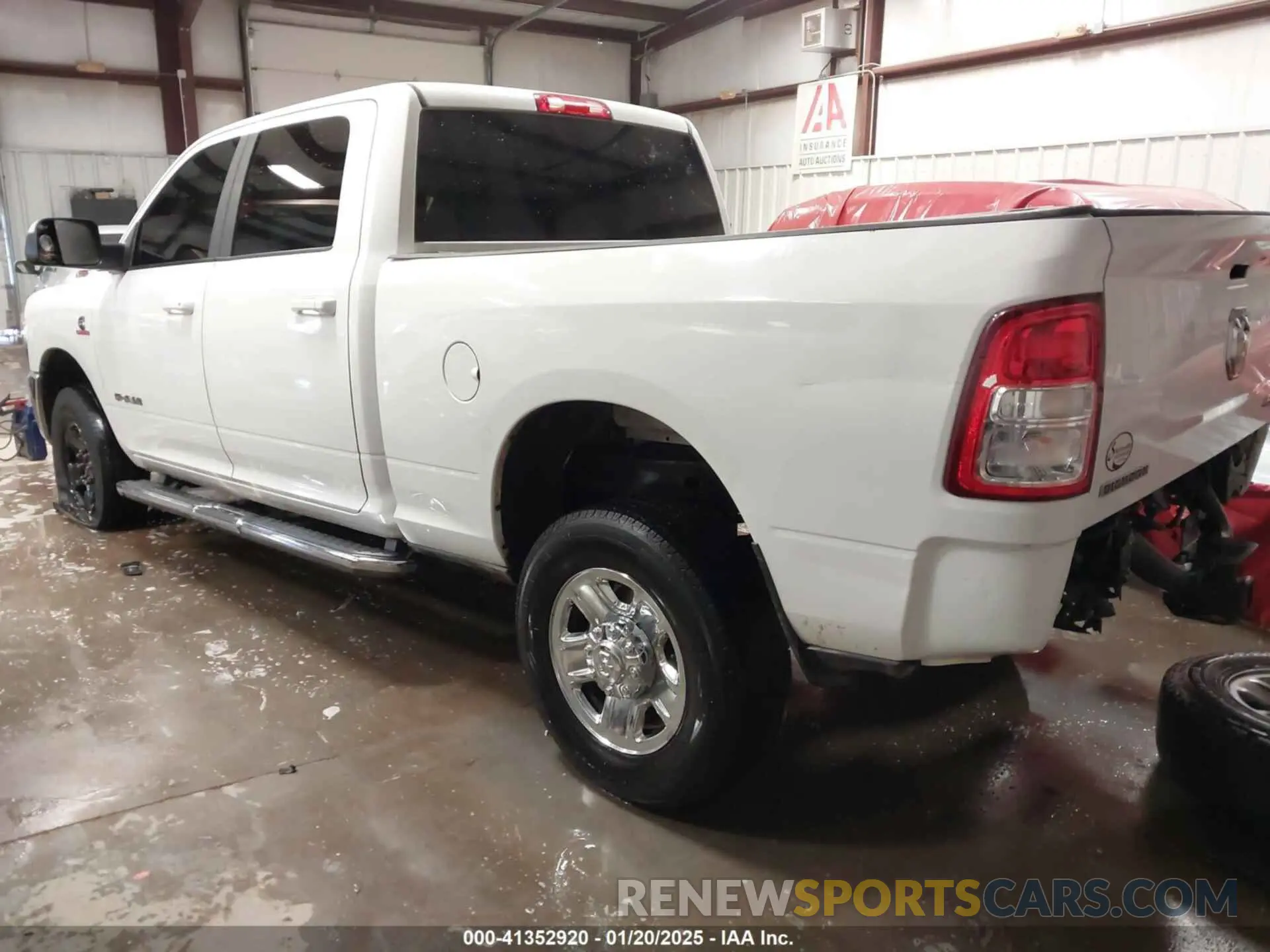 3 Photograph of a damaged car 3C6UR5DL1MG605601 RAM 2500 2021