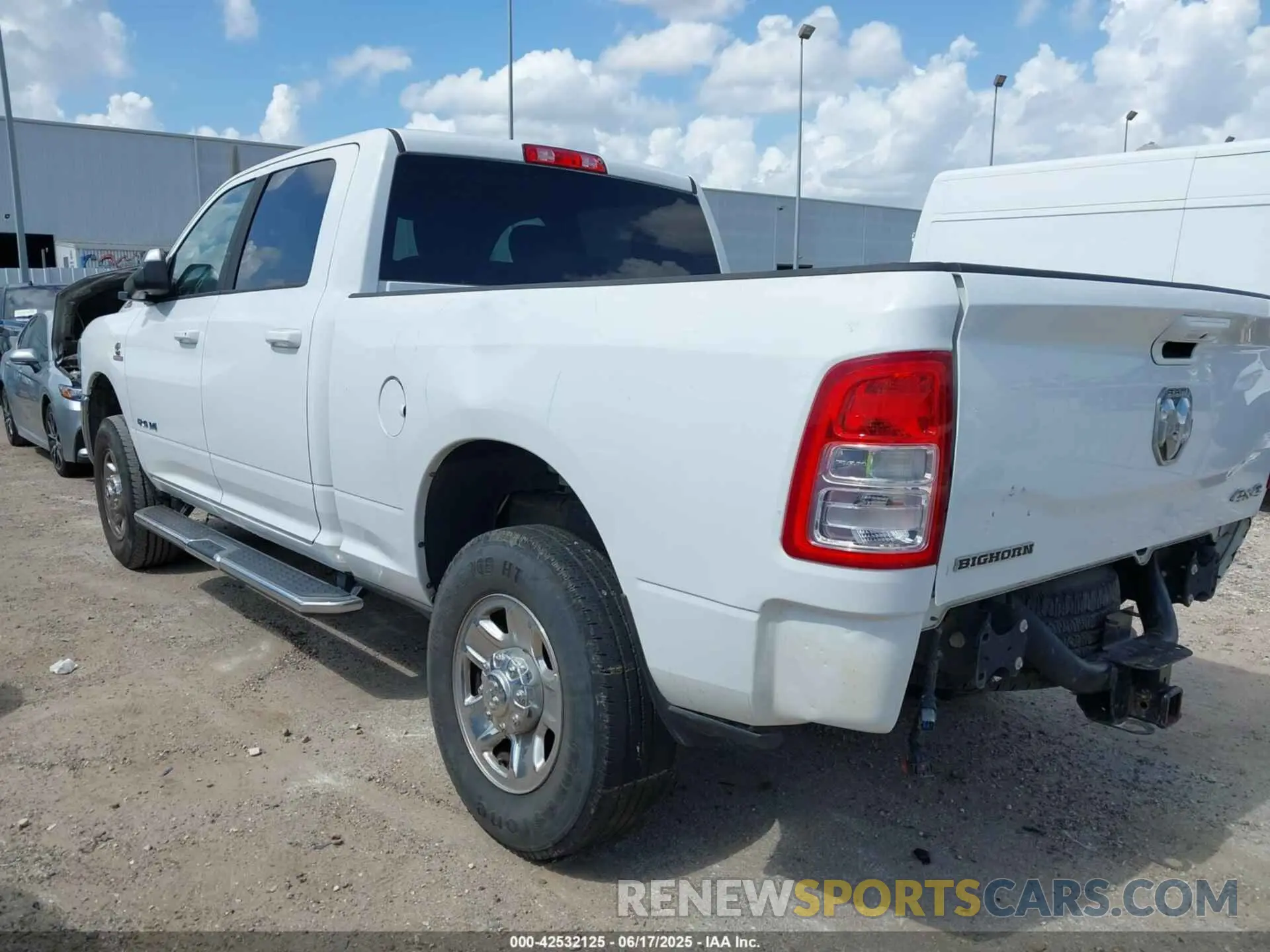 3 Photograph of a damaged car 3C6UR5DL4MG555180 RAM 2500 2021