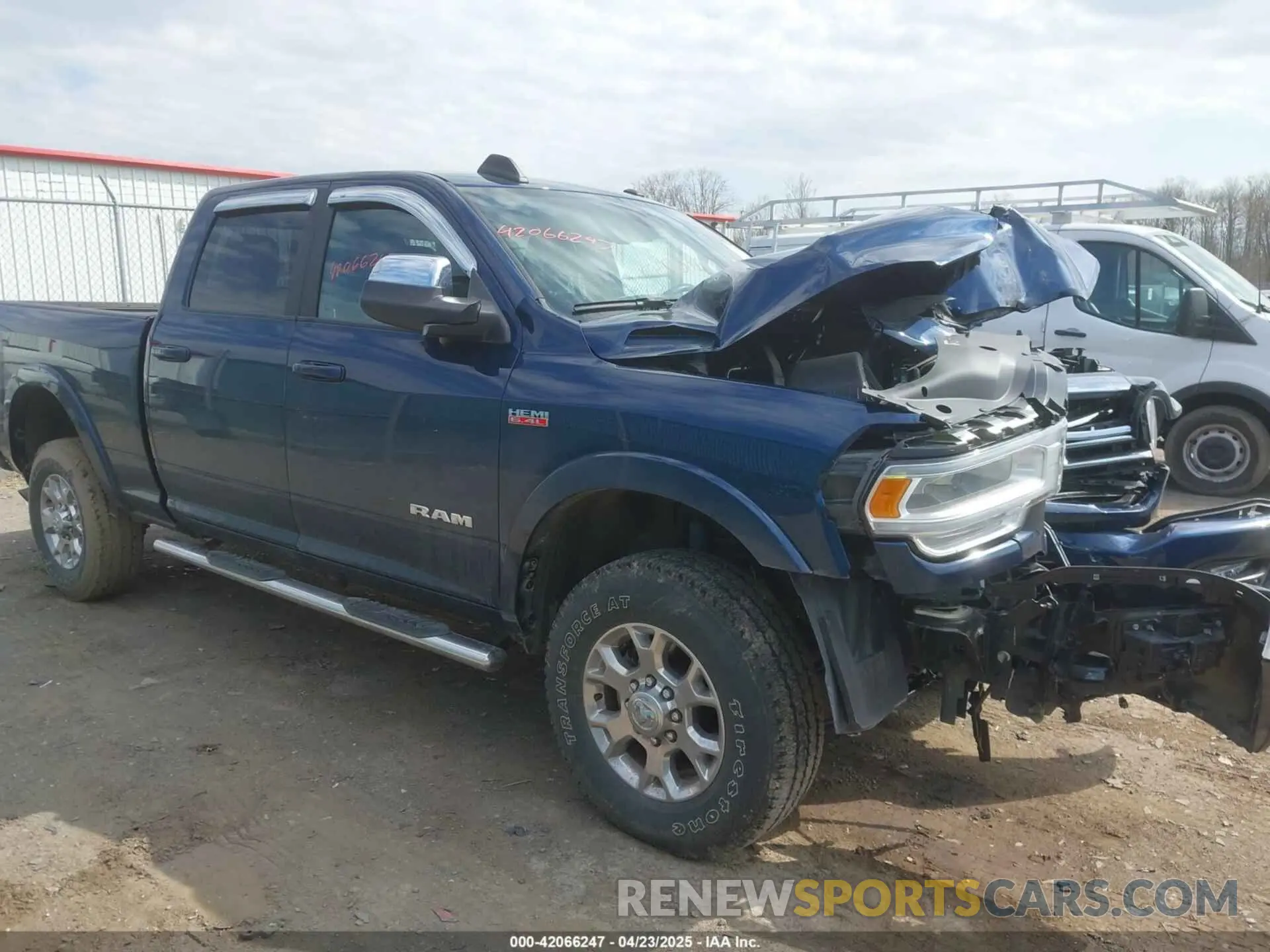 1 Photograph of a damaged car 3C6UR5FJ2MG668959 RAM 2500 2021