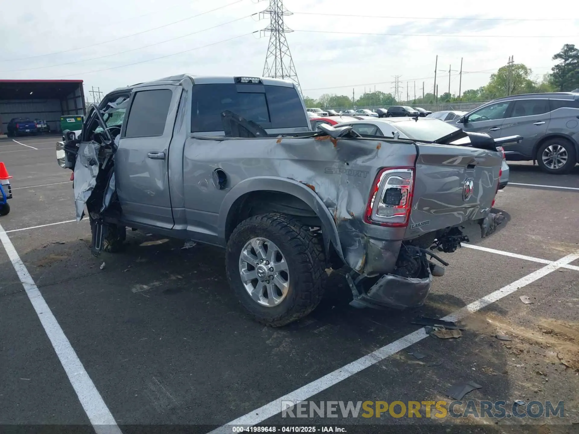 3 Photograph of a damaged car 3C6UR5FL5MG516837 RAM 2500 2021