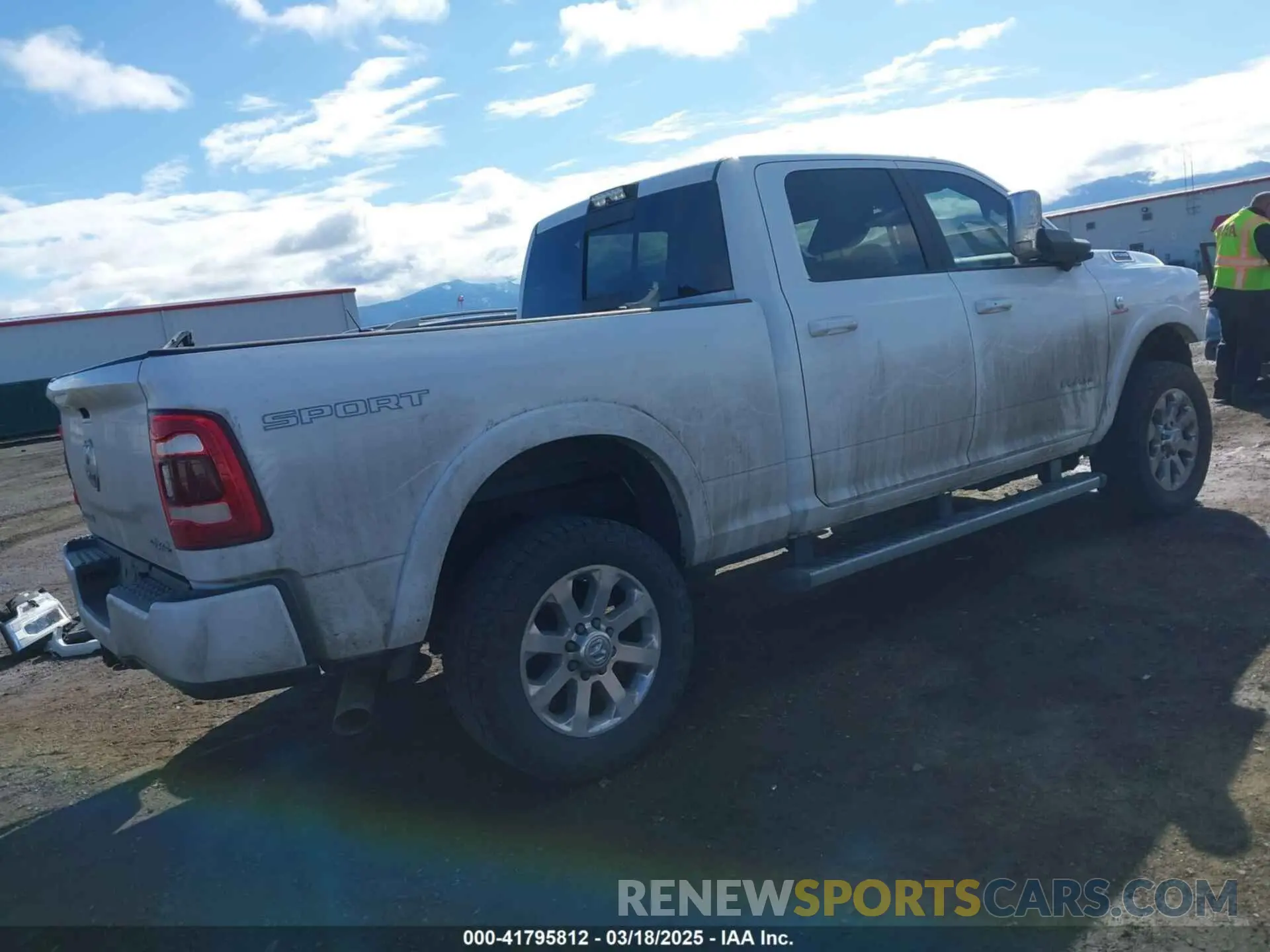 4 Photograph of a damaged car 3C6UR5FL9MG520549 RAM 2500 2021