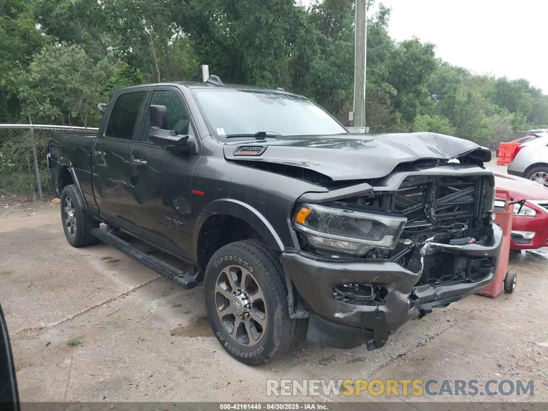 1 Photograph of a damaged car 3C6UR5FLXMG590626 RAM 2500 2021