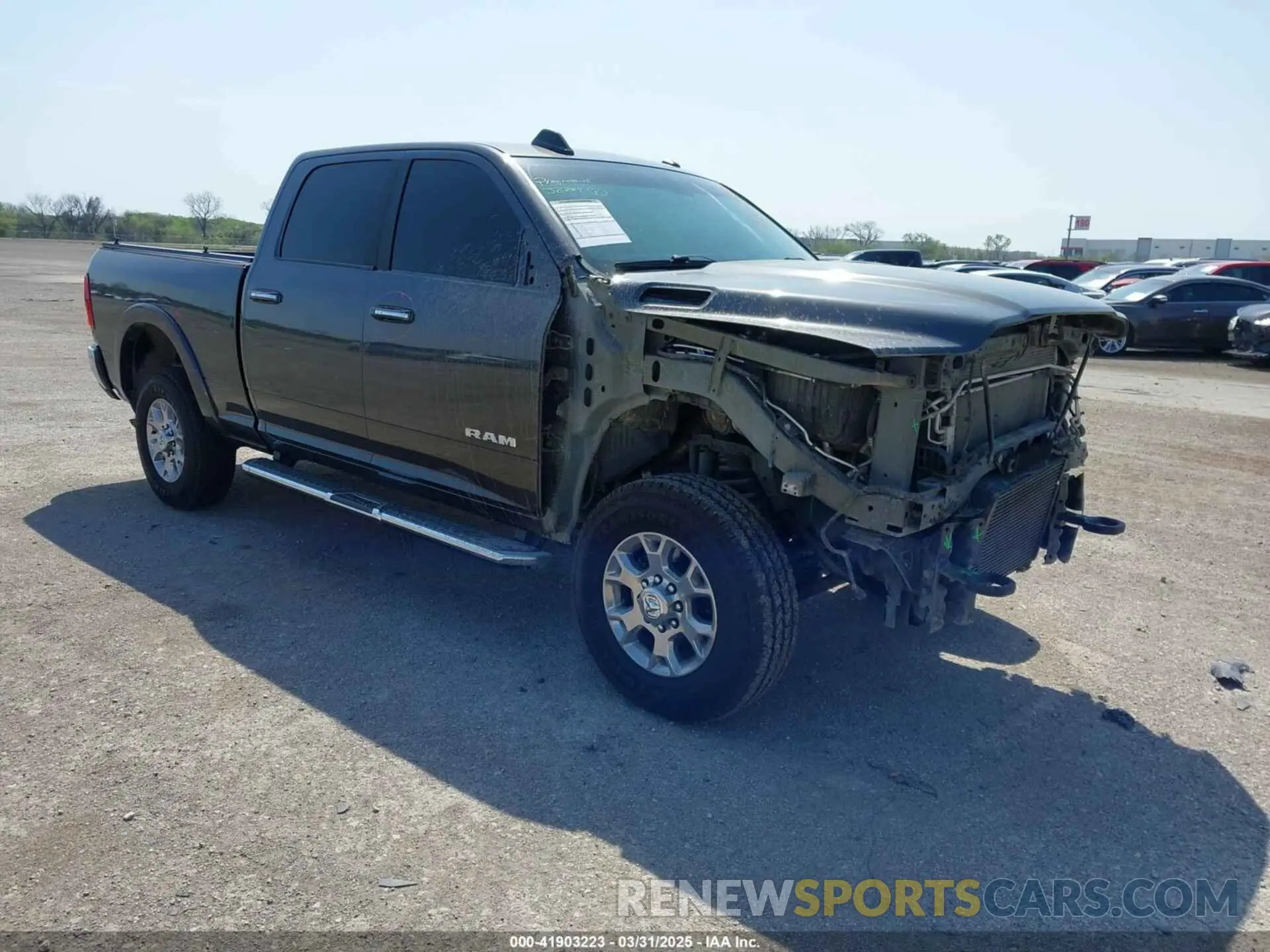 1 Photograph of a damaged car 3C6UR5FLXMG630400 RAM 2500 2021