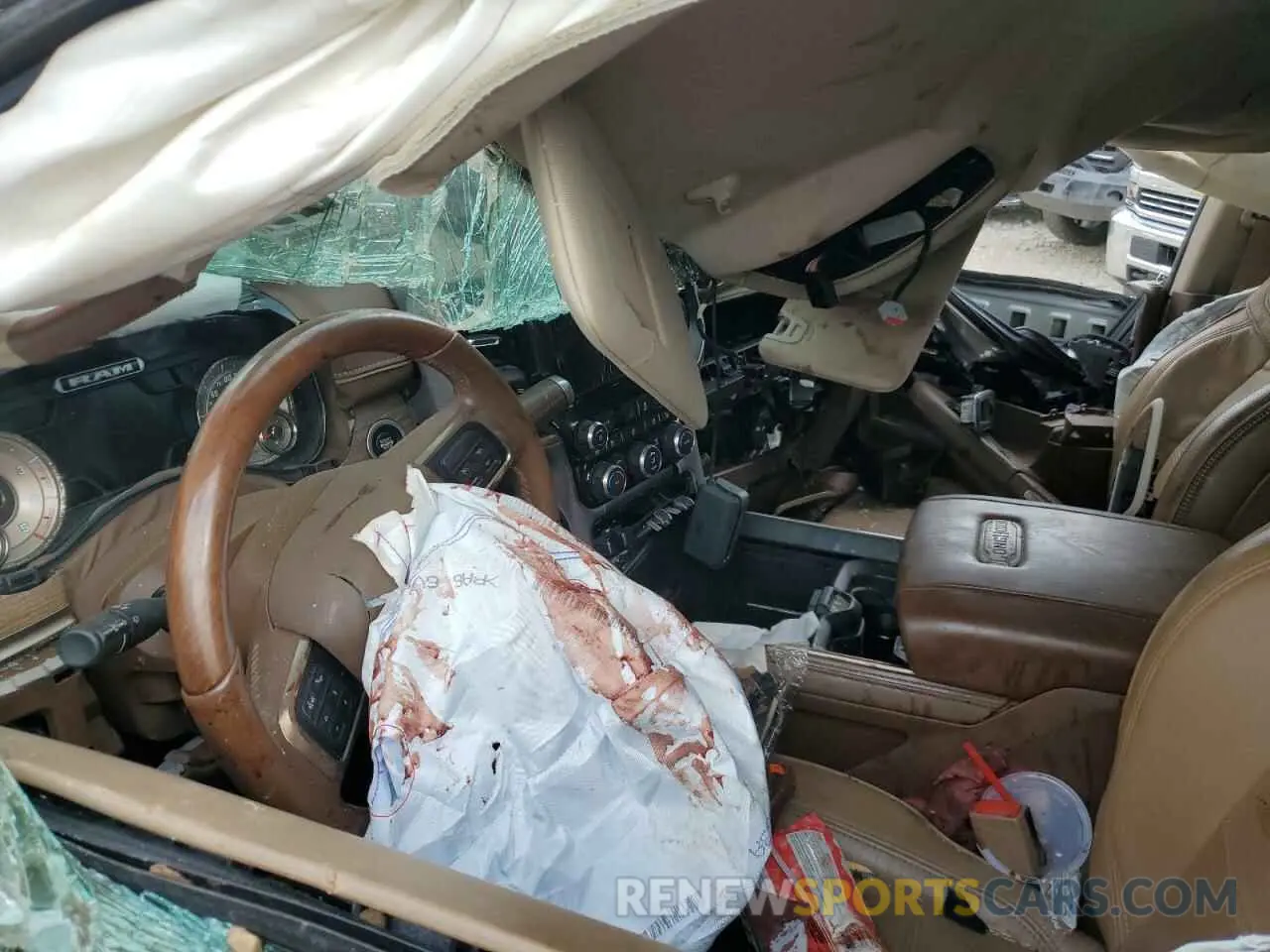 7 Photograph of a damaged car 3C6UR5GL6MG624236 RAM 2500 2021