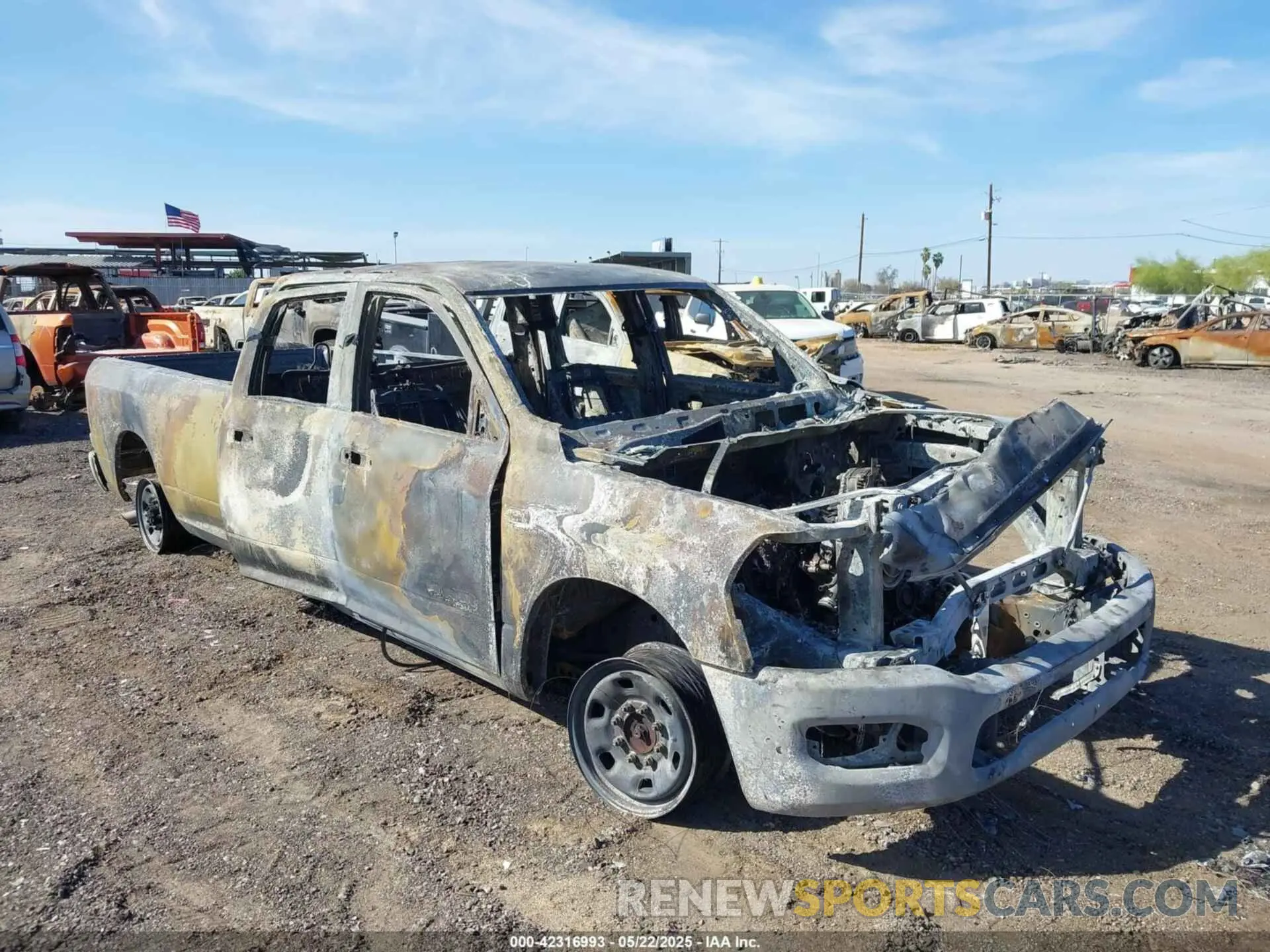 1 Photograph of a damaged car 3C6UR5HJ5MG584910 RAM 2500 2021