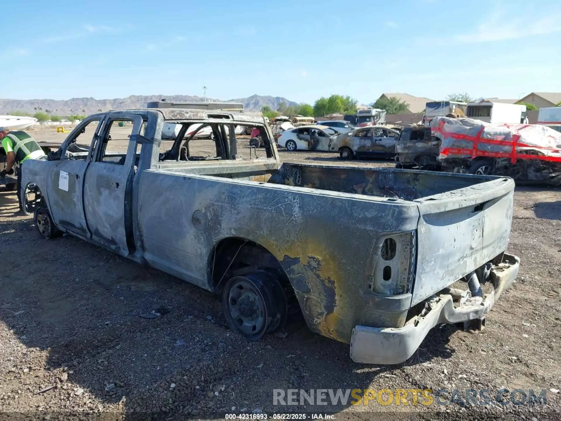 3 Photograph of a damaged car 3C6UR5HJ5MG584910 RAM 2500 2021