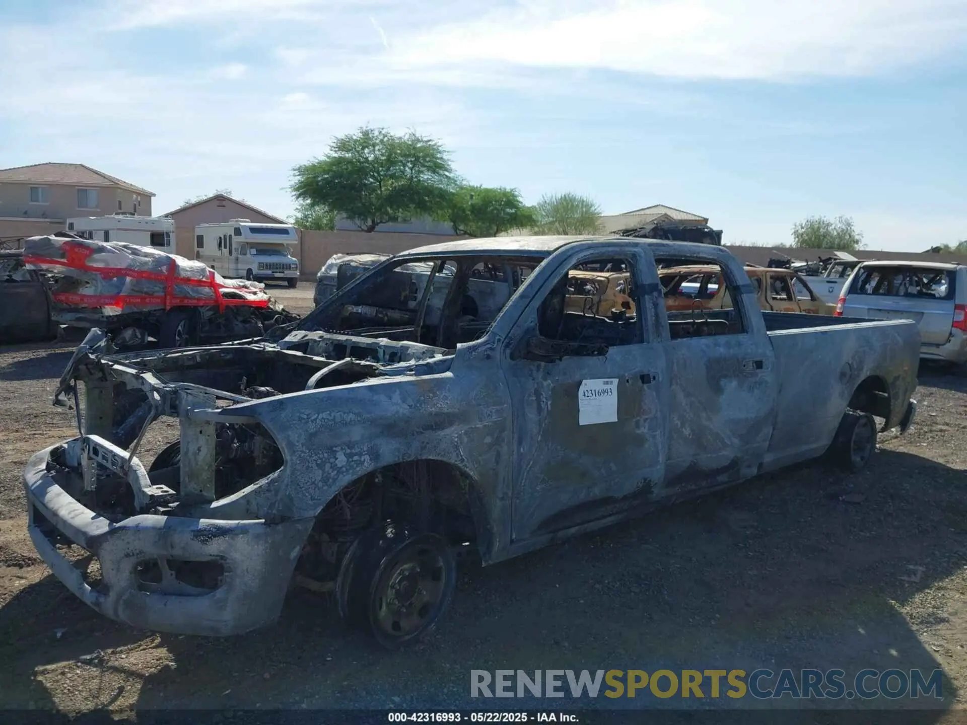 6 Photograph of a damaged car 3C6UR5HJ5MG584910 RAM 2500 2021
