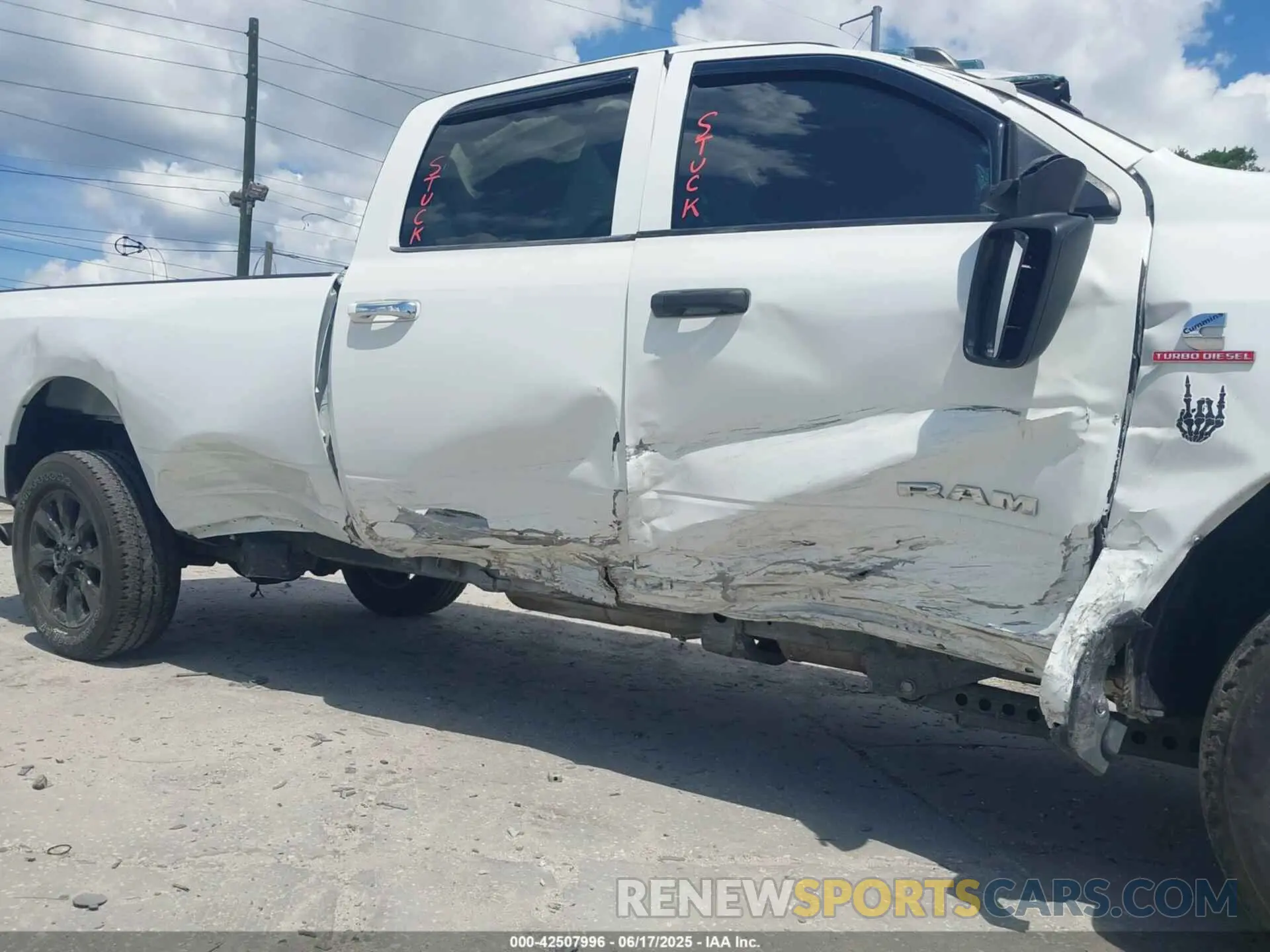 15 Photograph of a damaged car 3C6UR5HL3MG650257 RAM 2500 2021