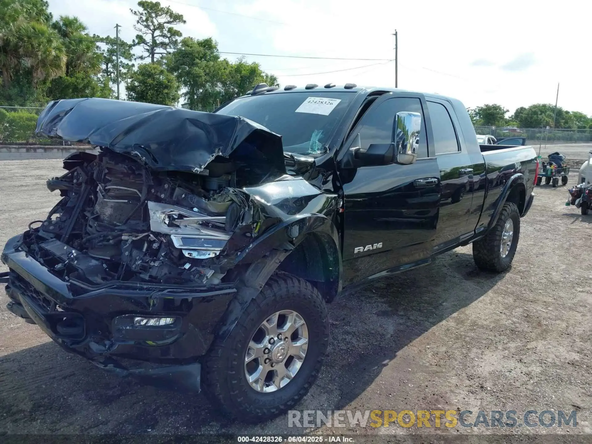 2 Photograph of a damaged car 3C6UR5NL4MG677827 RAM 2500 2021