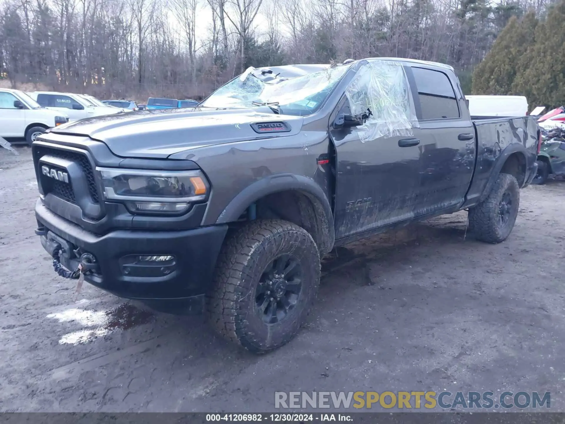 2 Photograph of a damaged car 3C6TR5EJ9NG165685 RAM 2500 2022