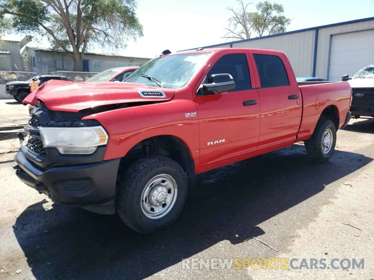 1 Photograph of a damaged car 3C6UR5CJ2NG305552 RAM 2500 2022