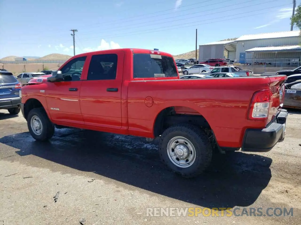 2 Photograph of a damaged car 3C6UR5CJ2NG305552 RAM 2500 2022