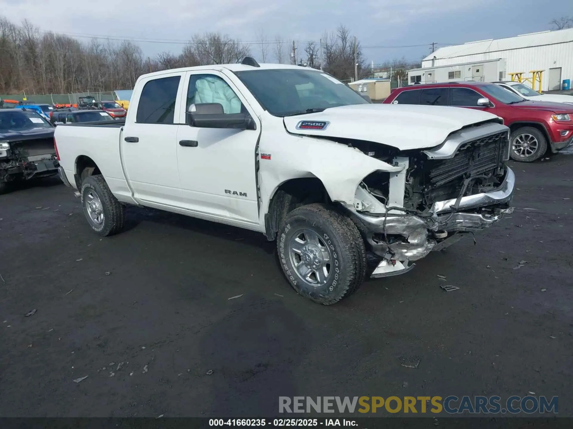 1 Photograph of a damaged car 3C6UR5CJ2NG441695 RAM 2500 2022