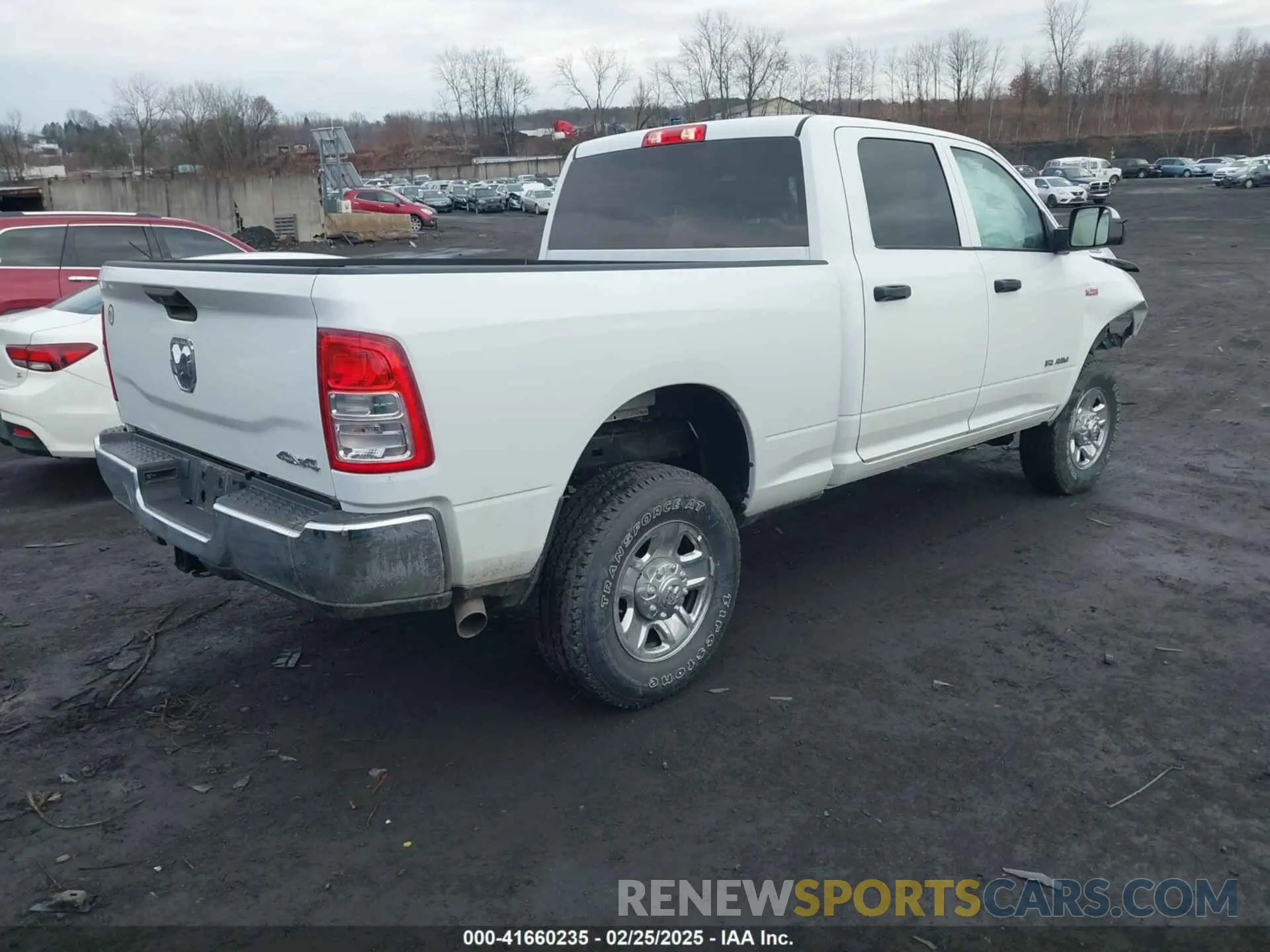 4 Photograph of a damaged car 3C6UR5CJ2NG441695 RAM 2500 2022