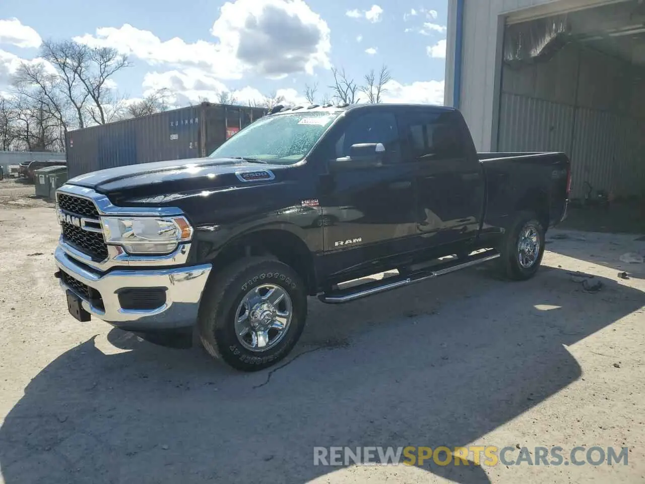 1 Photograph of a damaged car 3C6UR5CJ3NG393494 RAM 2500 2022