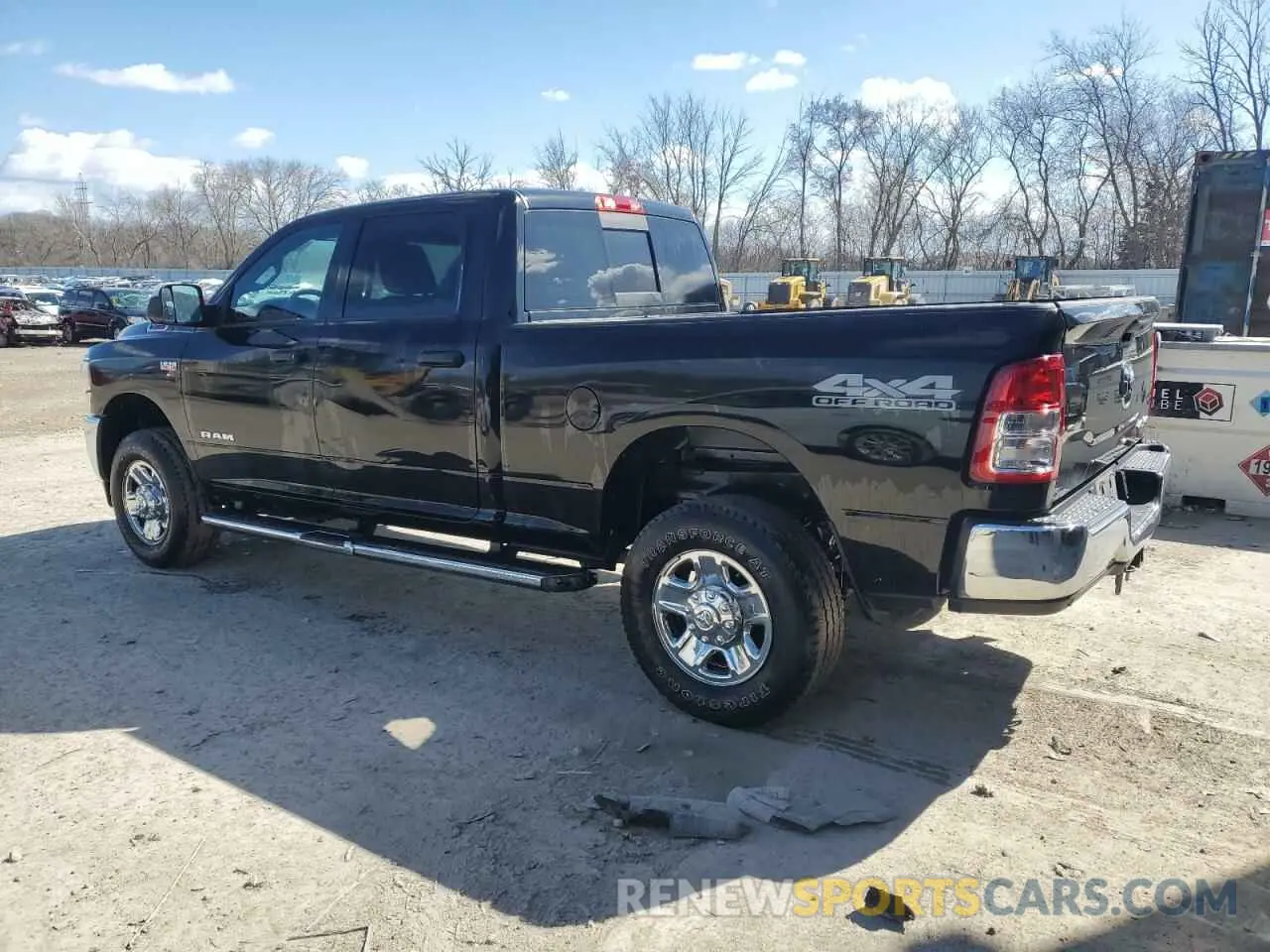 2 Photograph of a damaged car 3C6UR5CJ3NG393494 RAM 2500 2022