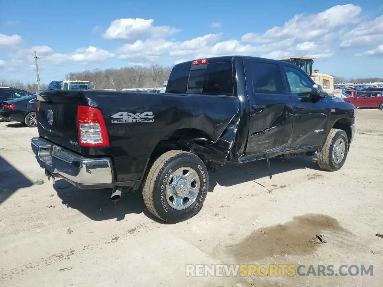 3 Photograph of a damaged car 3C6UR5CJ3NG393494 RAM 2500 2022