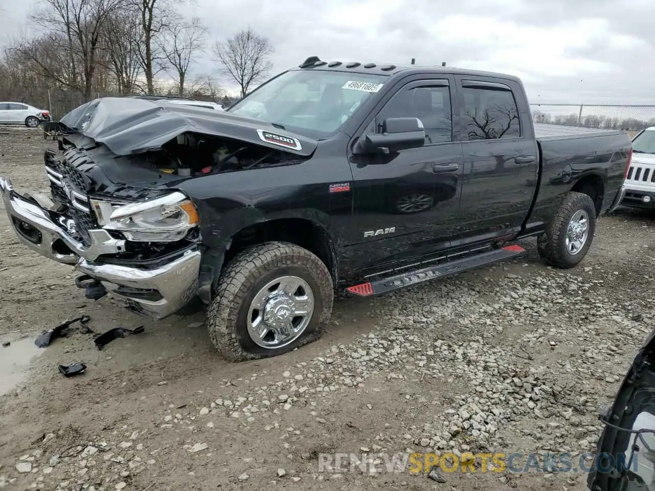 1 Photograph of a damaged car 3C6UR5CJ4NG251655 RAM 2500 2022