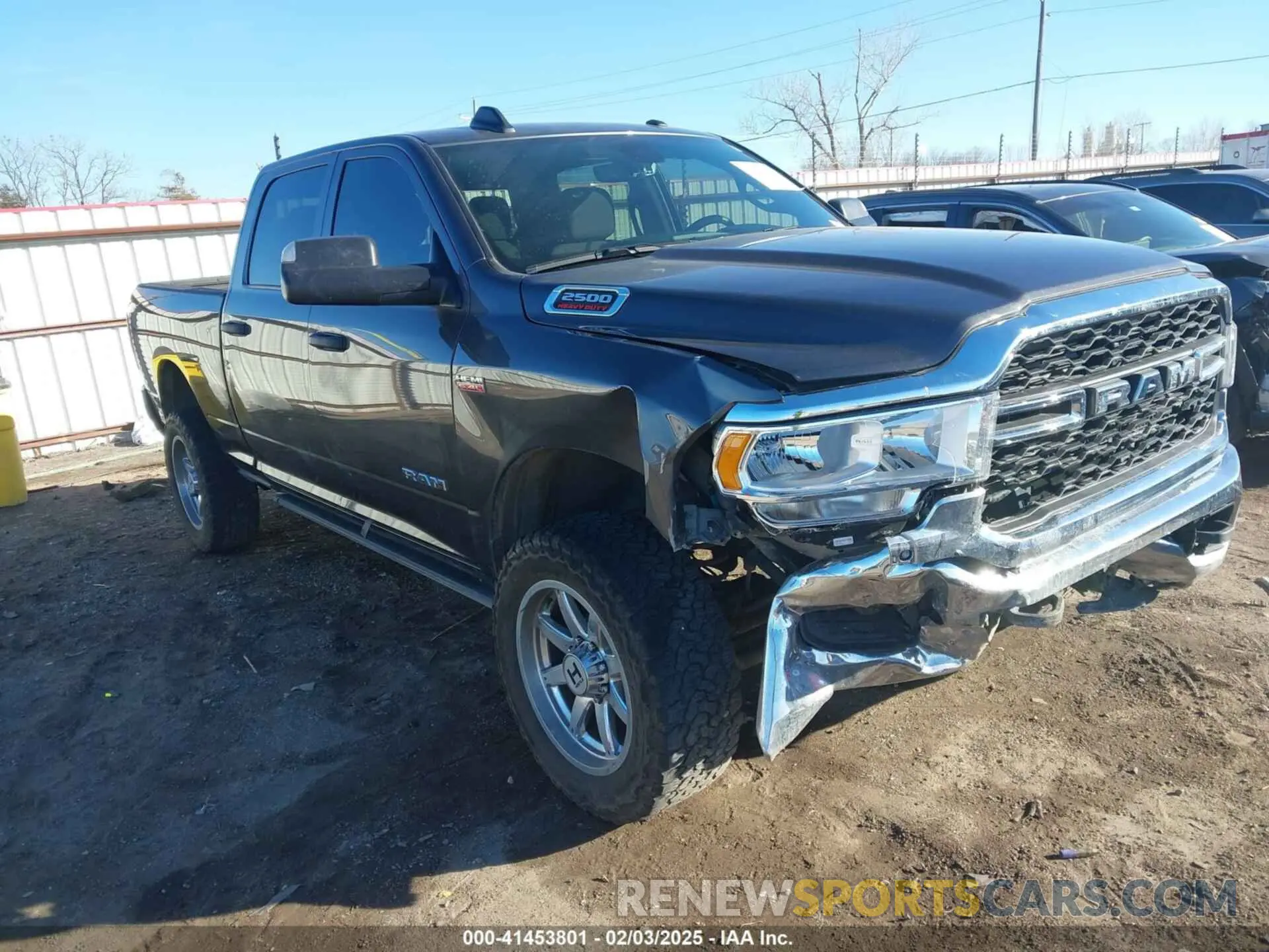 1 Photograph of a damaged car 3C6UR5CJ5NG281375 RAM 2500 2022