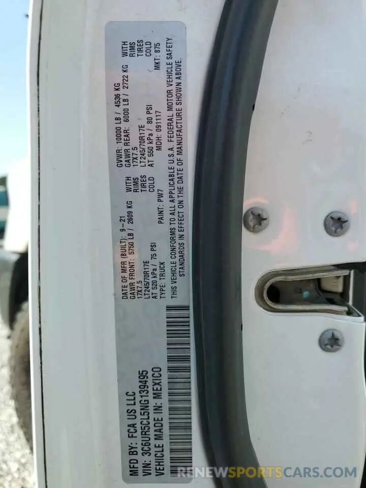 14 Photograph of a damaged car 3C6UR5CL5NG139495 RAM 2500 2022