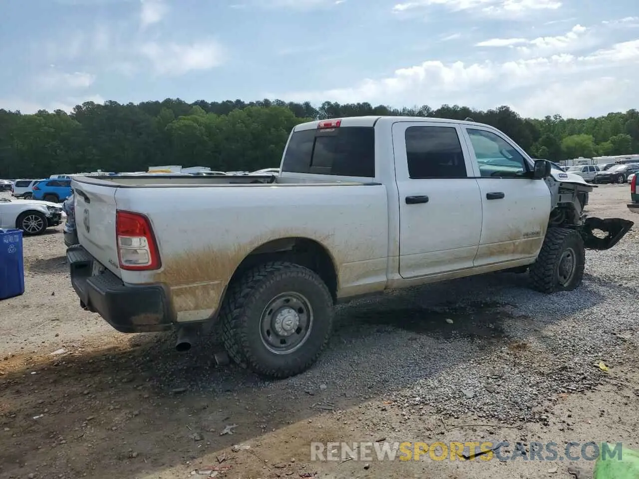 3 Photograph of a damaged car 3C6UR5CL5NG139495 RAM 2500 2022