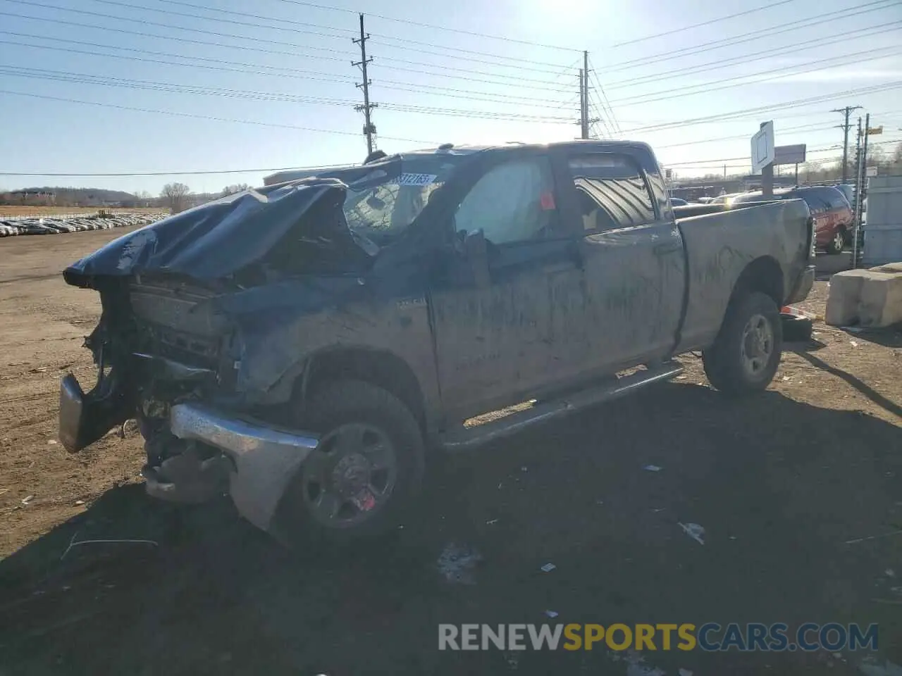 1 Photograph of a damaged car 3C6UR5DJ0NG403252 RAM 2500 2022