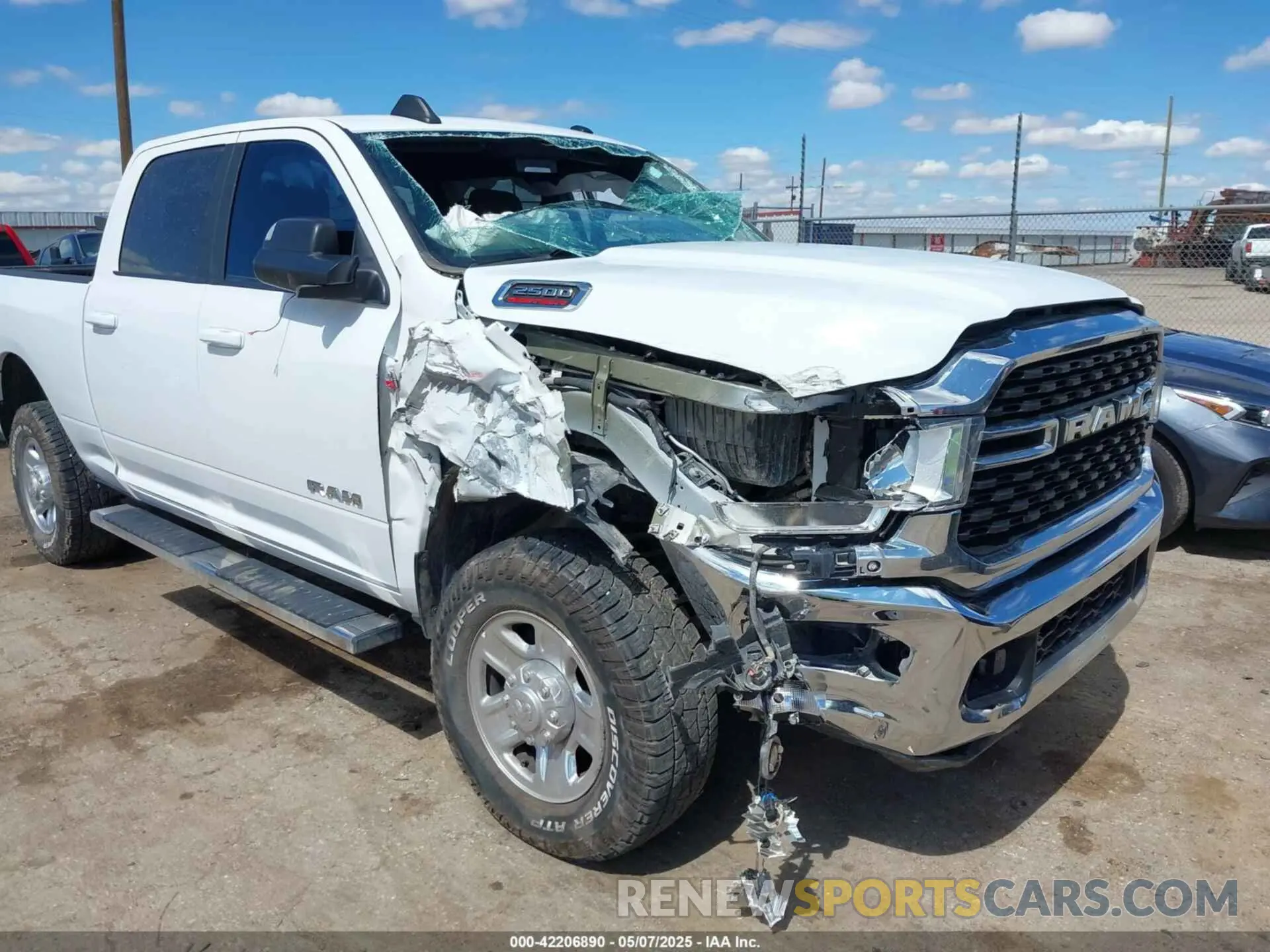6 Photograph of a damaged car 3C6UR5DJ4NG119915 RAM 2500 2022