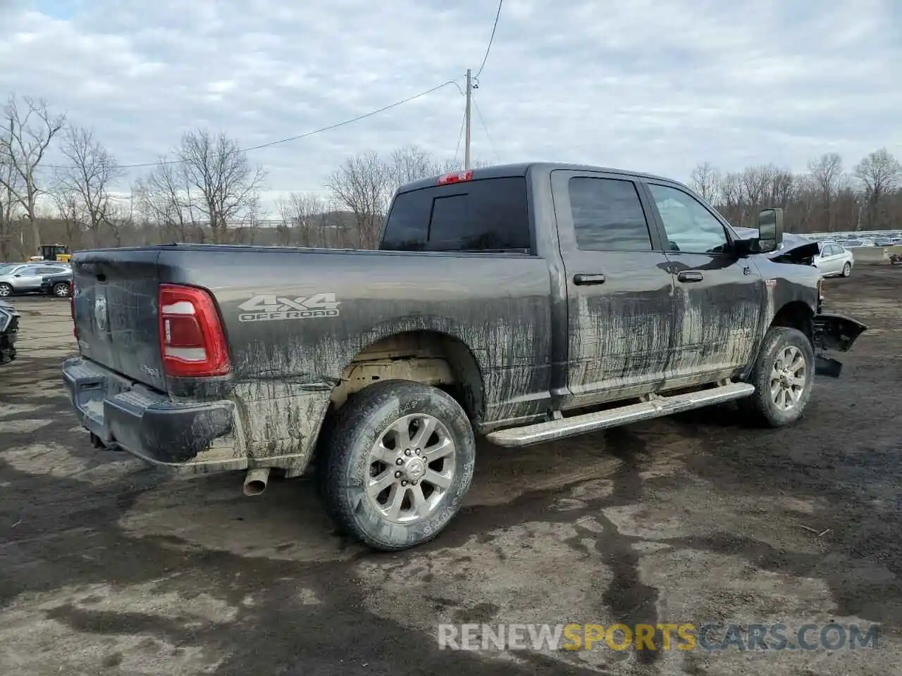 3 Photograph of a damaged car 3C6UR5DJ6NG380124 RAM 2500 2022