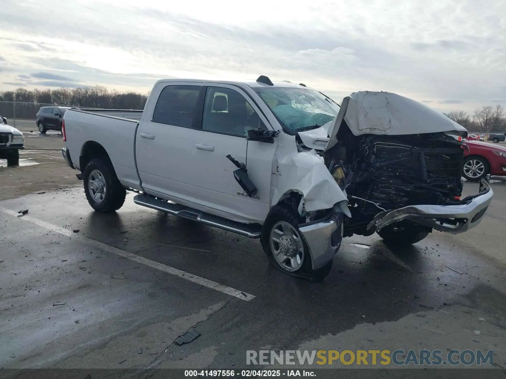 1 Photograph of a damaged car 3C6UR5DL0NG103812 RAM 2500 2022
