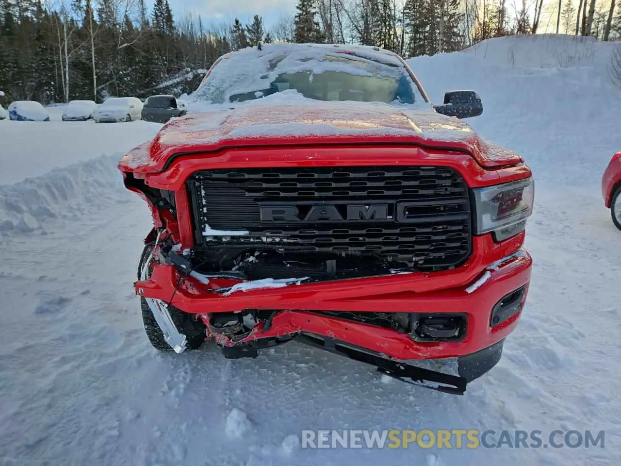 5 Photograph of a damaged car 3C6UR5DL0NG431036 RAM 2500 2022