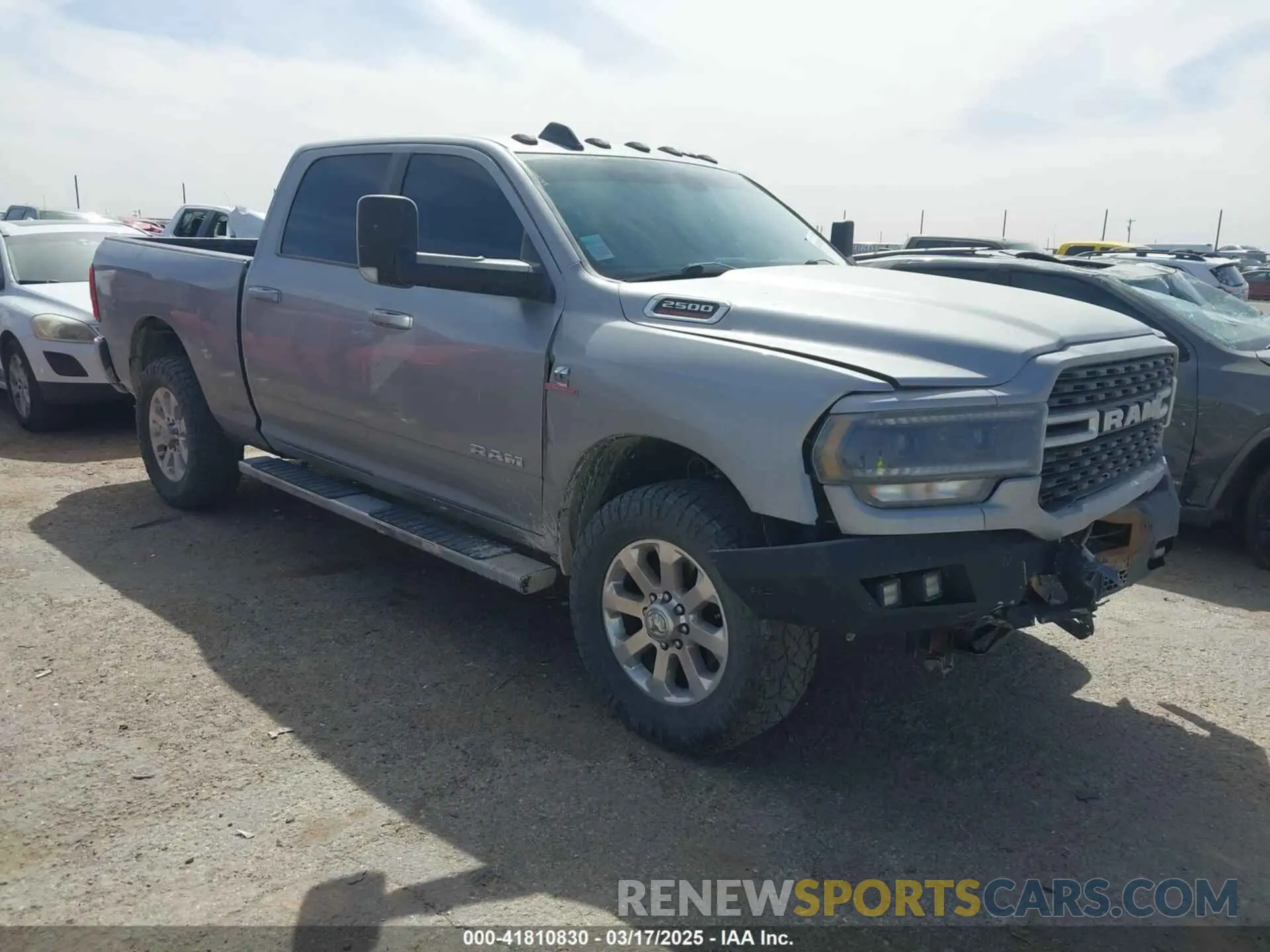 1 Photograph of a damaged car 3C6UR5DL1NG178793 RAM 2500 2022