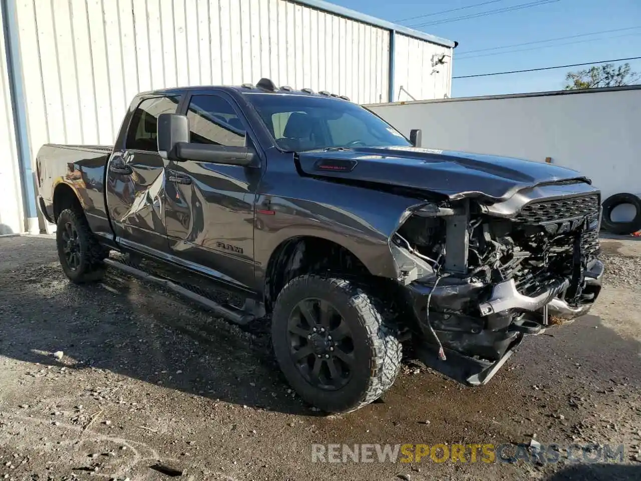 4 Photograph of a damaged car 3C6UR5DL1NG398516 RAM 2500 2022