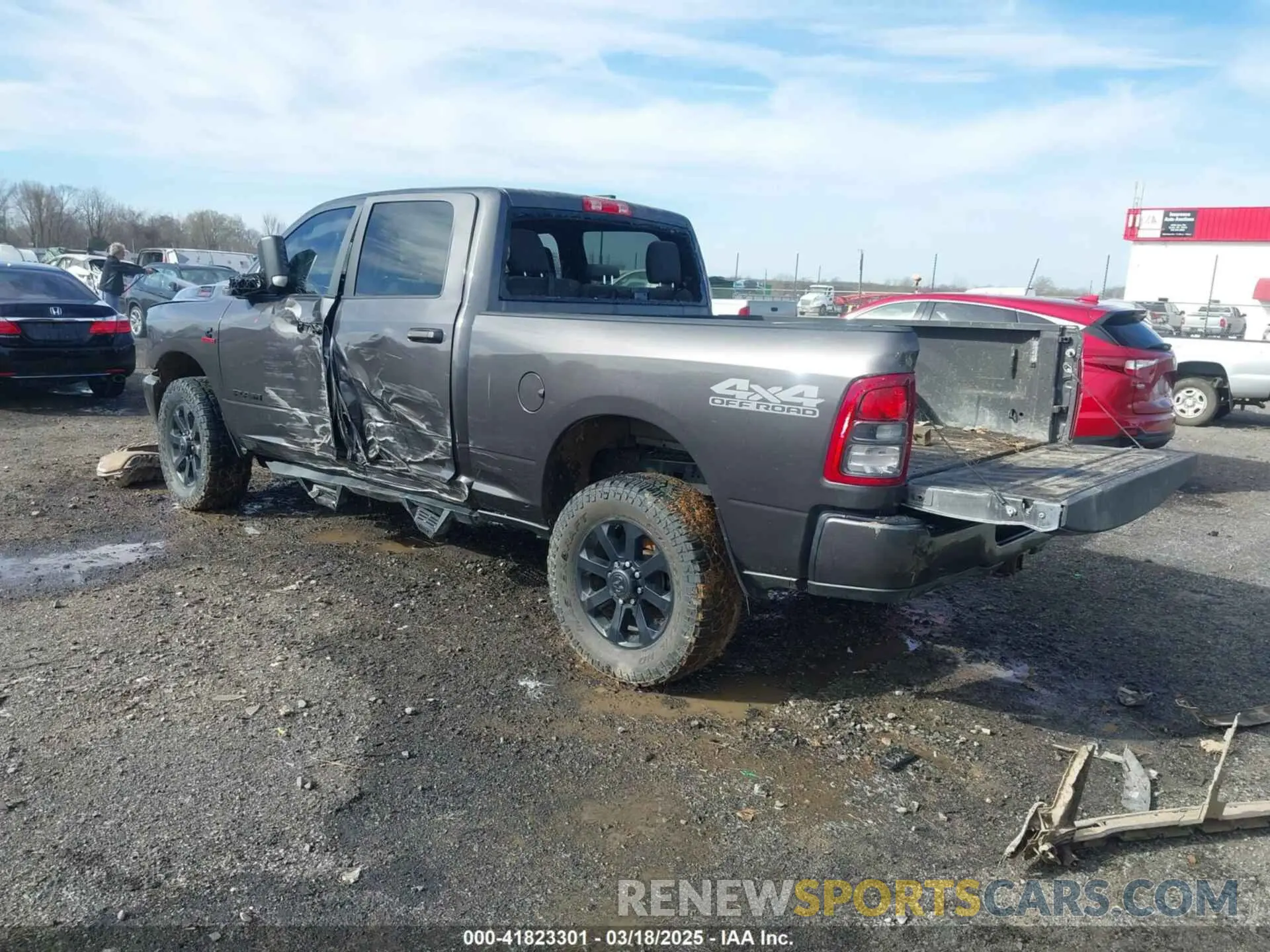 3 Photograph of a damaged car 3C6UR5DL2NG167320 RAM 2500 2022