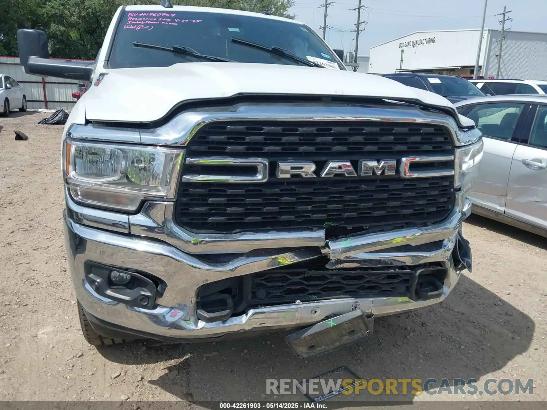 6 Photograph of a damaged car 3C6UR5DL2NG350071 RAM 2500 2022