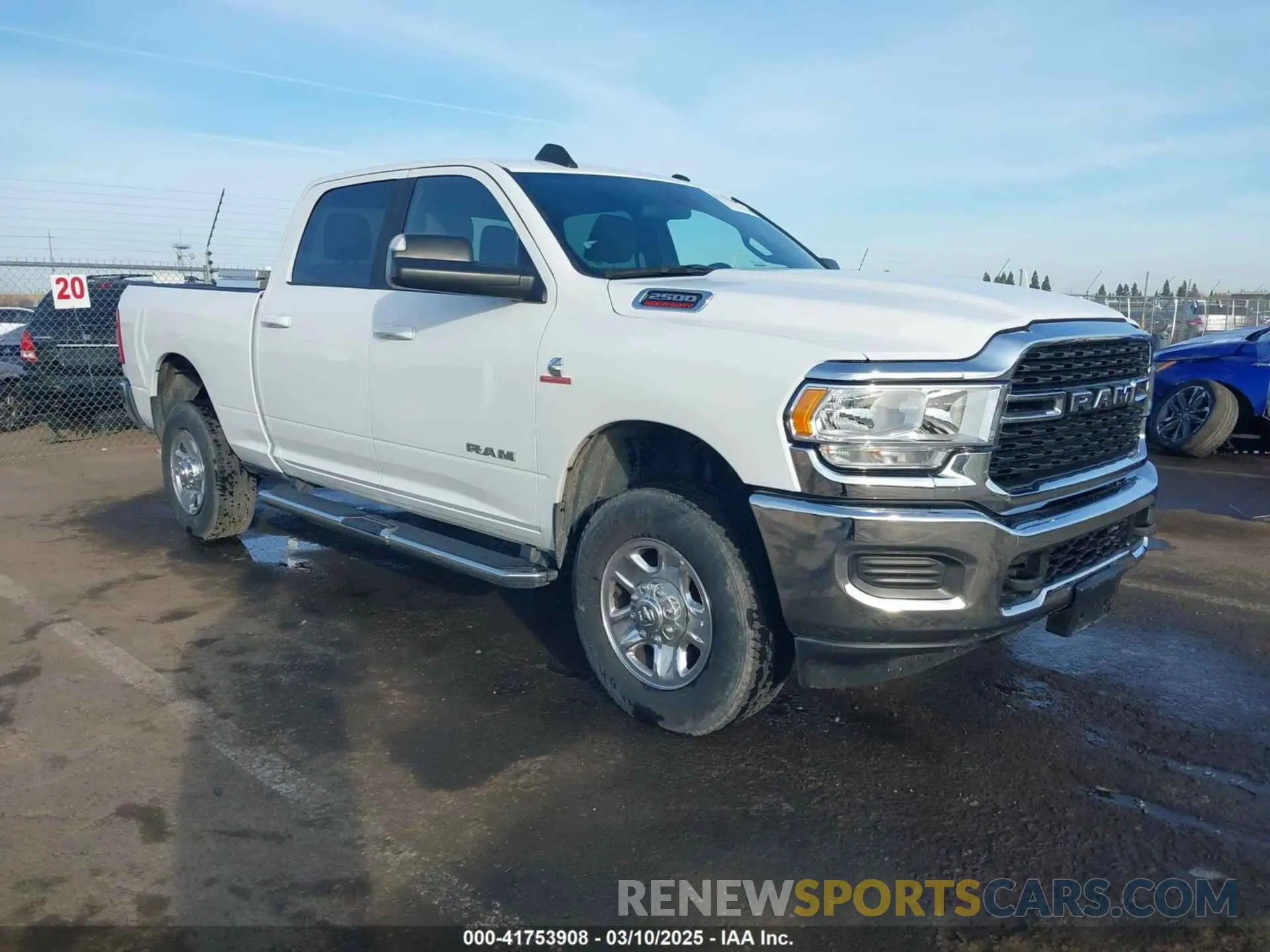 1 Photograph of a damaged car 3C6UR5DL4NG235715 RAM 2500 2022