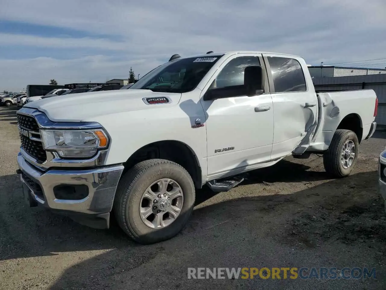 1 Photograph of a damaged car 3C6UR5DL4NG271534 RAM 2500 2022