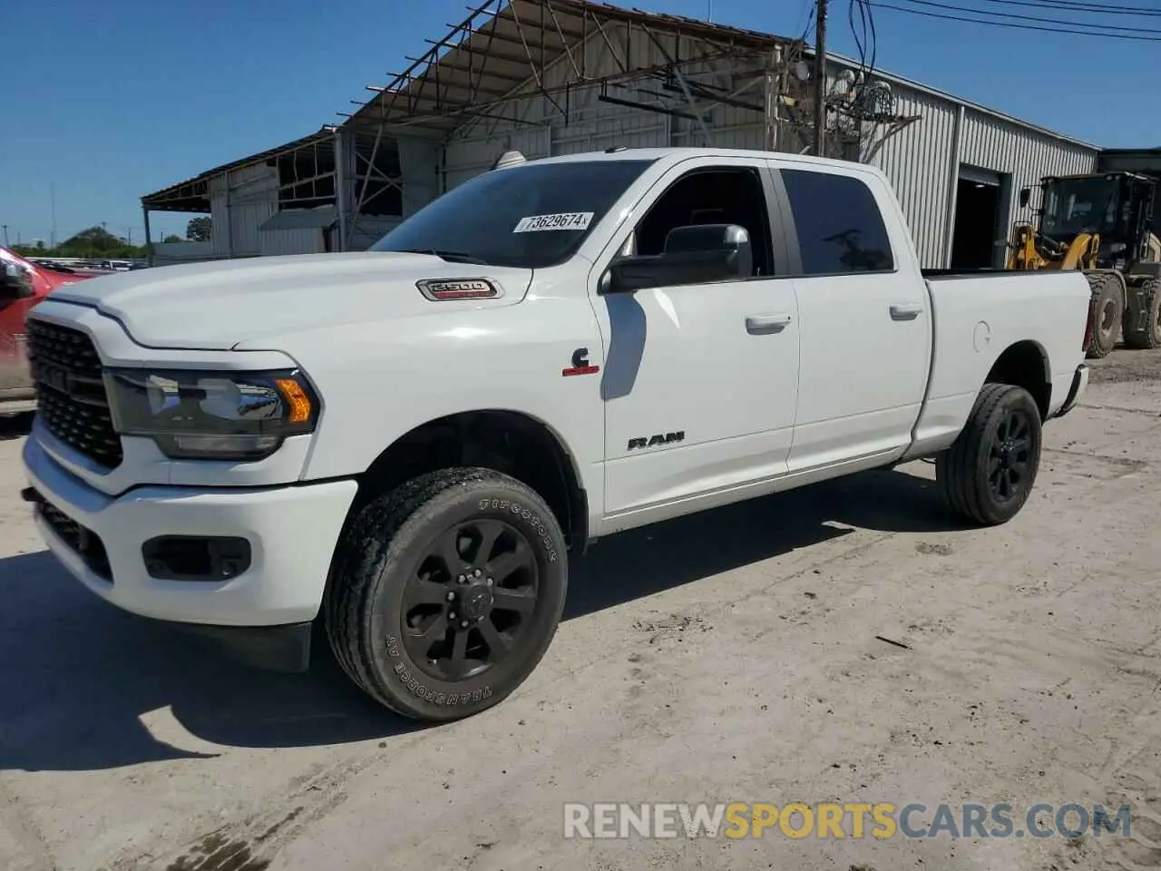 1 Photograph of a damaged car 3C6UR5DL7NG109526 RAM 2500 2022