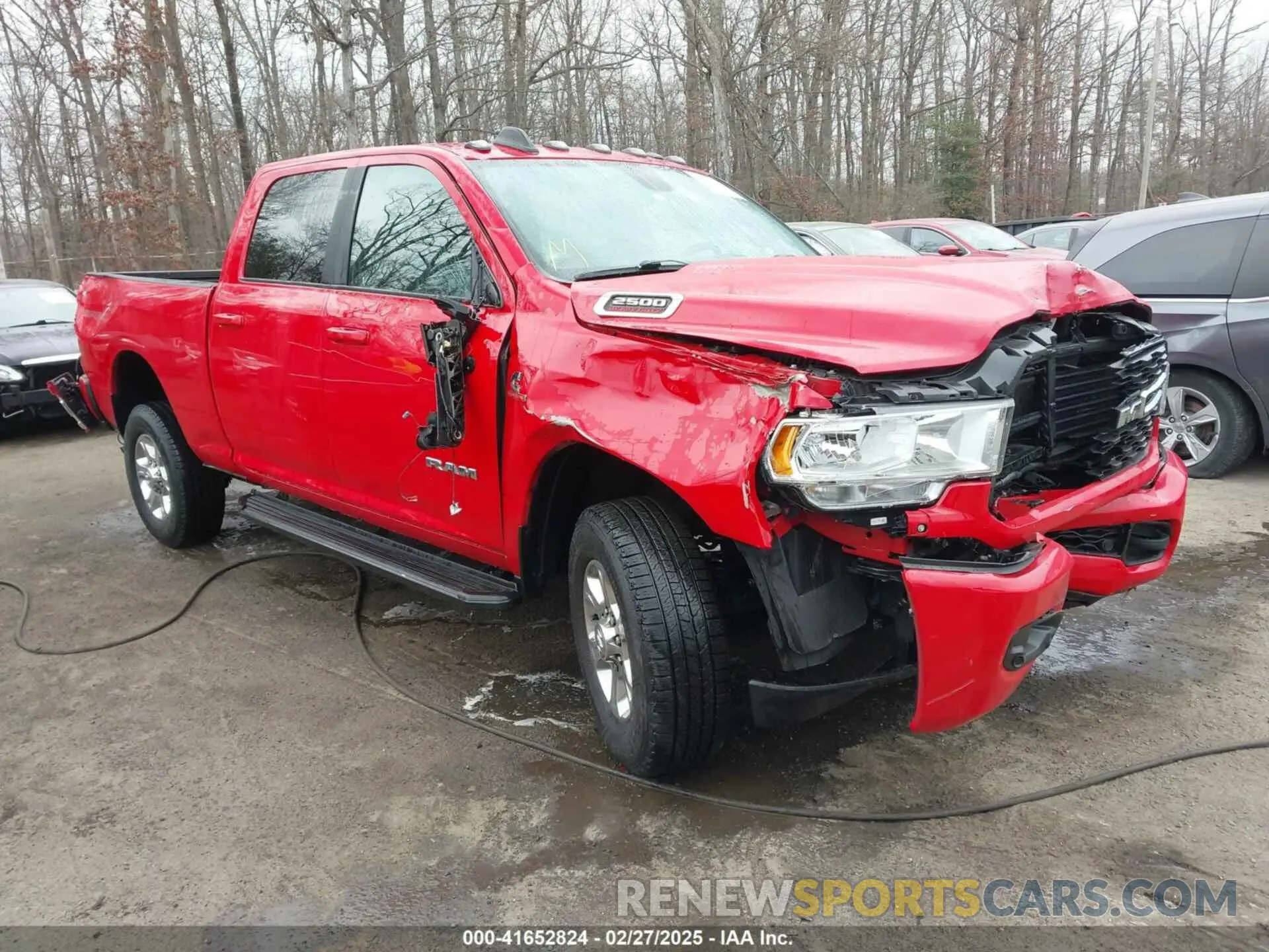 1 Photograph of a damaged car 3C6UR5DLXNG149728 RAM 2500 2022