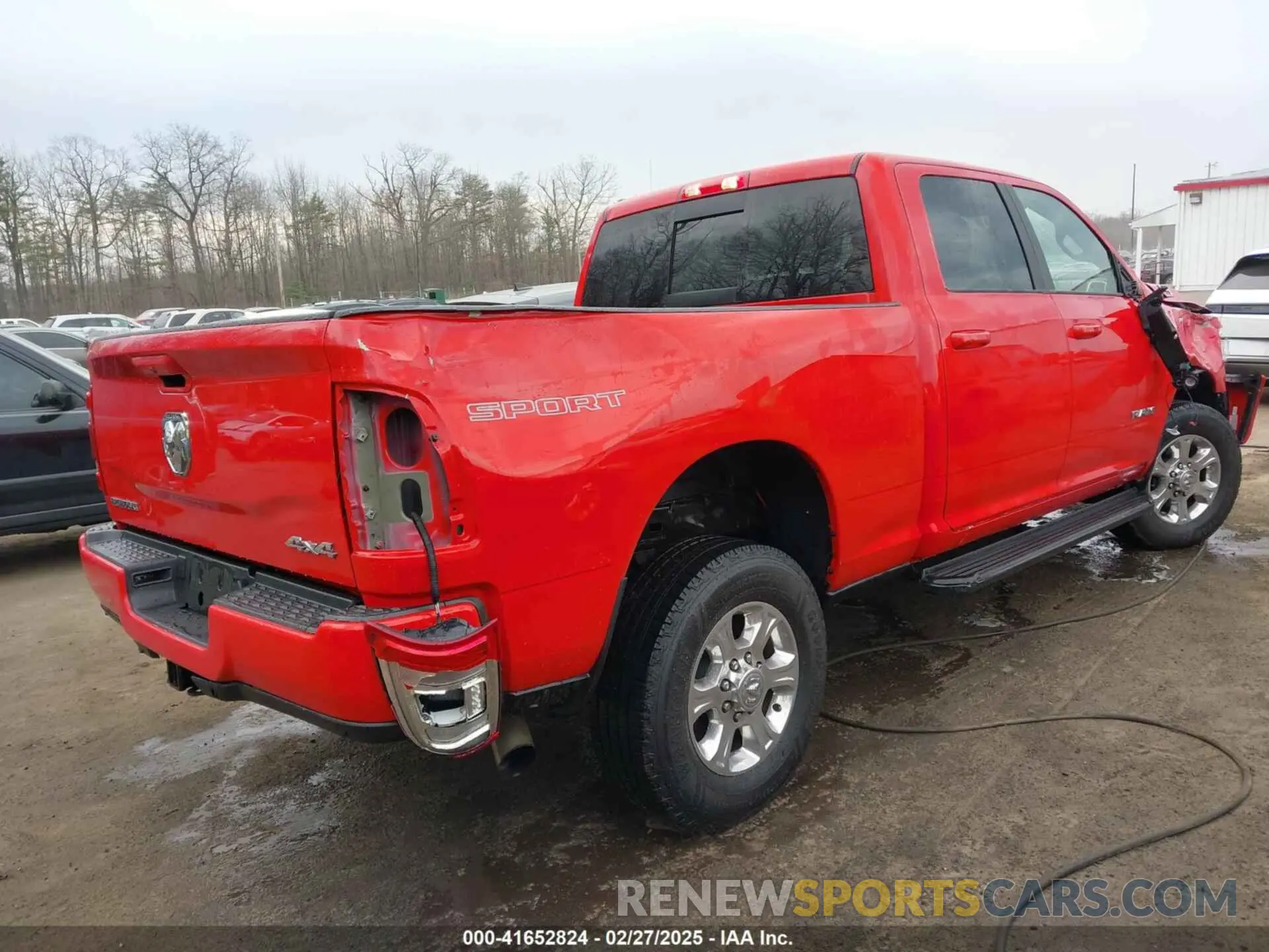 4 Photograph of a damaged car 3C6UR5DLXNG149728 RAM 2500 2022