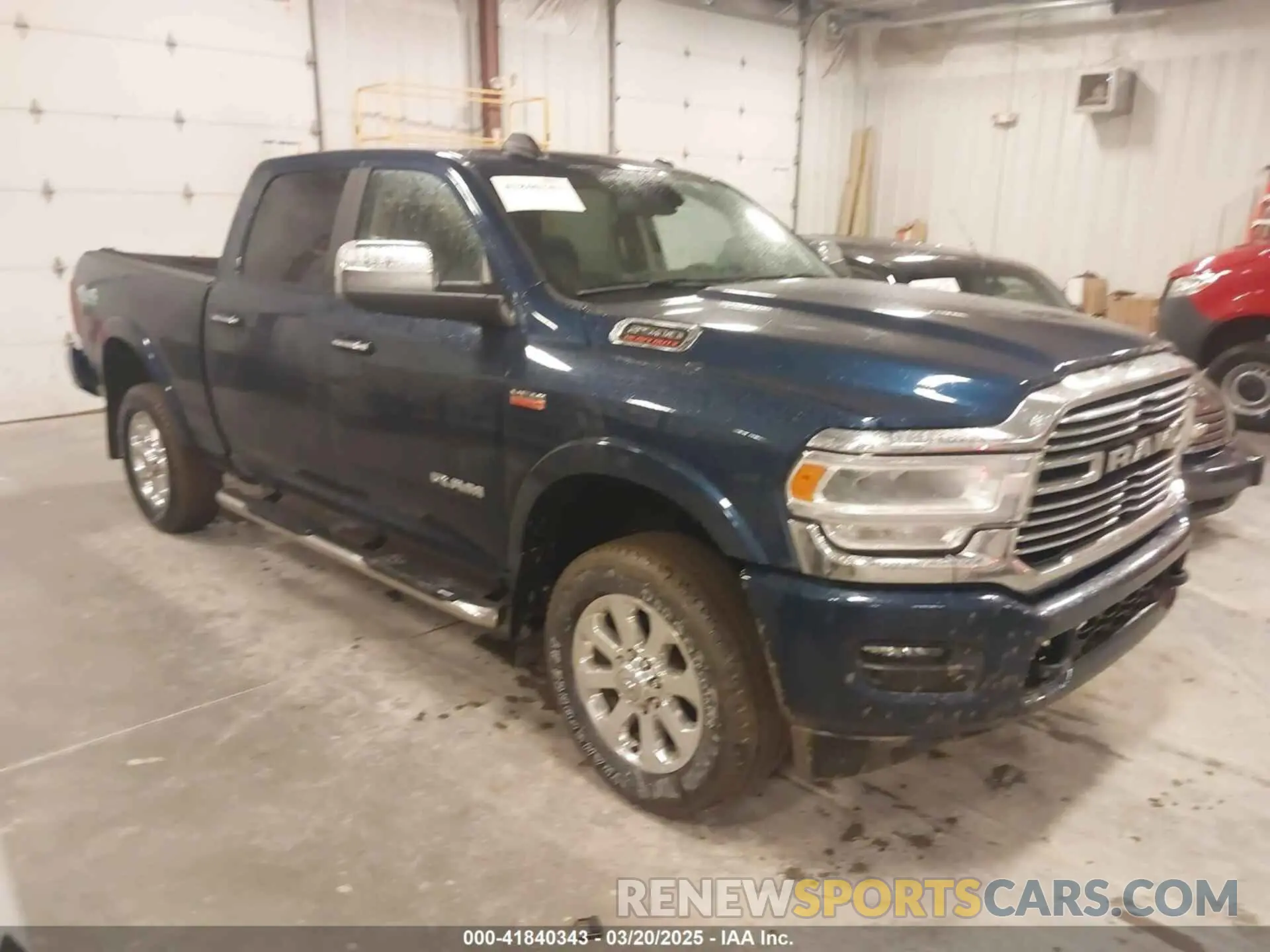 1 Photograph of a damaged car 3C6UR5FJ0NG370184 RAM 2500 2022