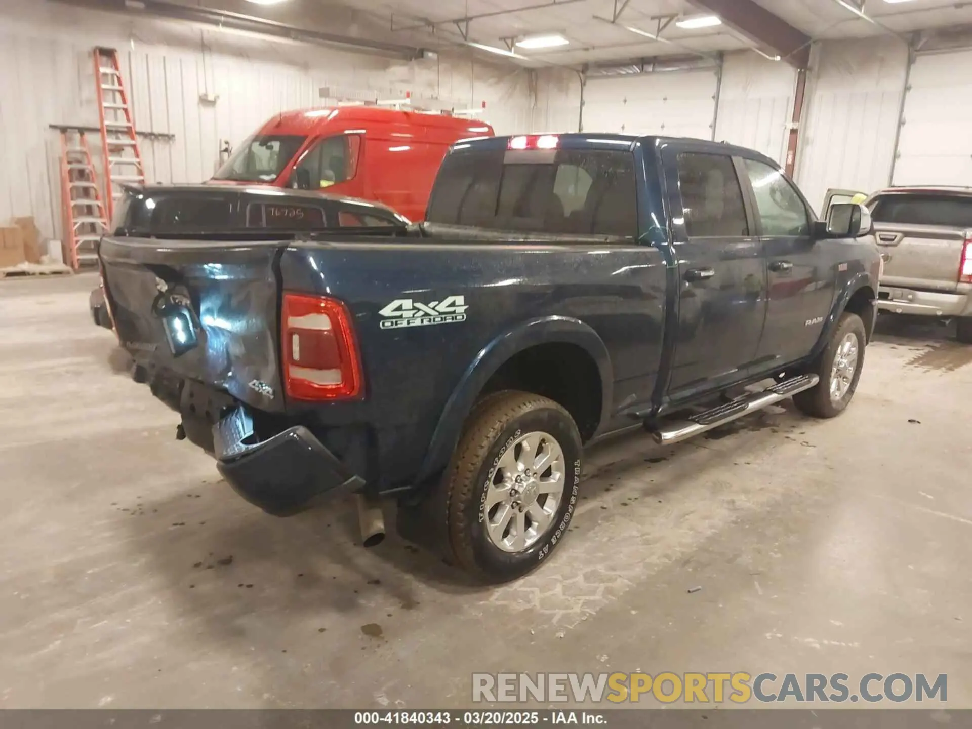 4 Photograph of a damaged car 3C6UR5FJ0NG370184 RAM 2500 2022