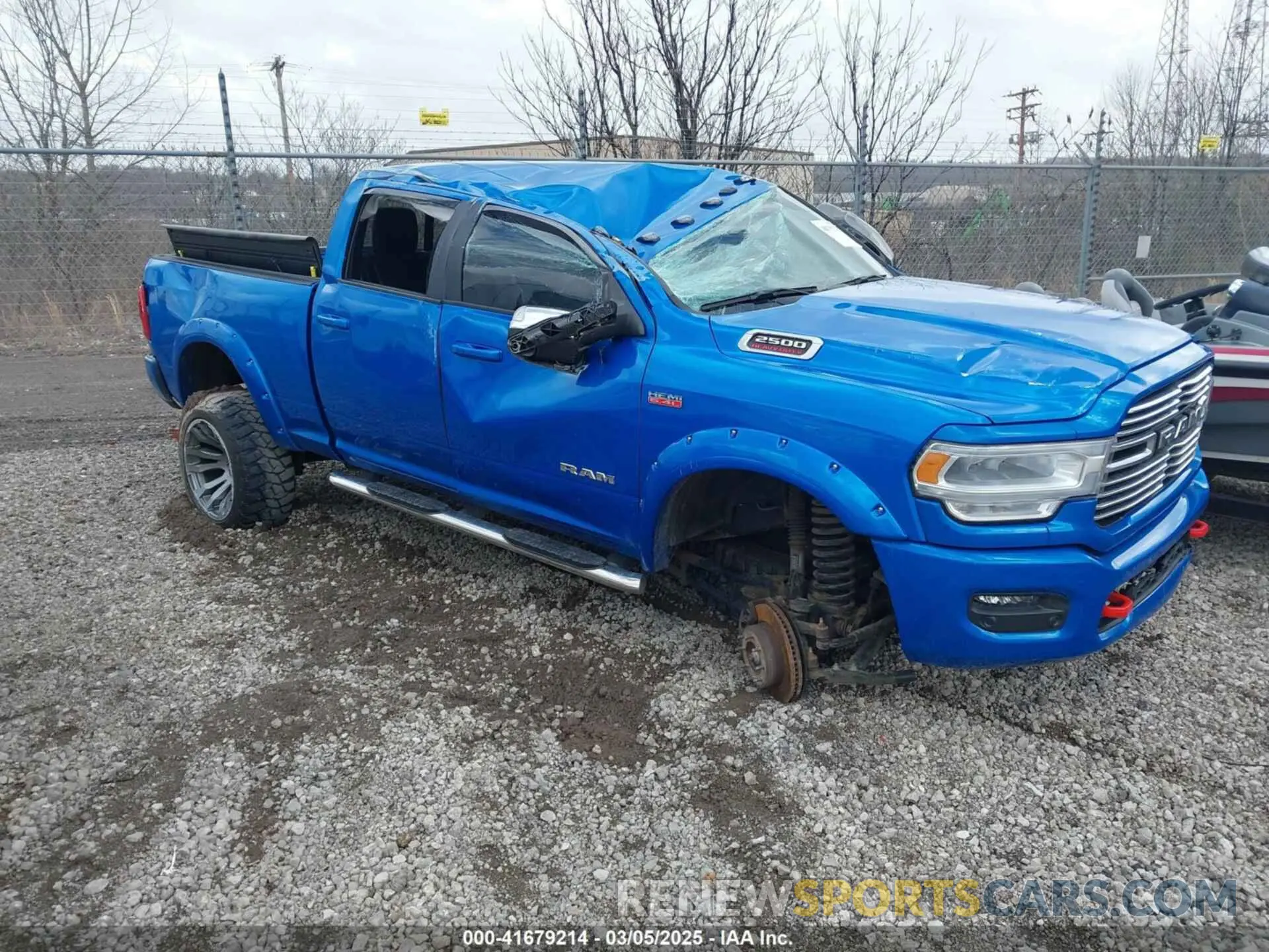 1 Photograph of a damaged car 3C6UR5FJ7NG159600 RAM 2500 2022