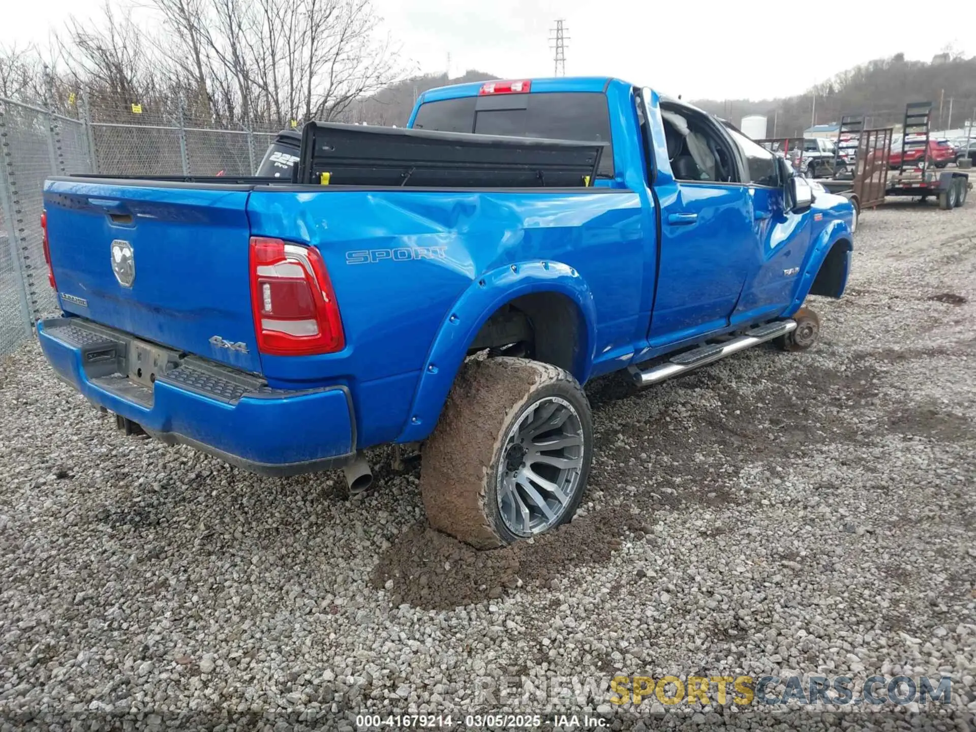 2 Photograph of a damaged car 3C6UR5FJ7NG159600 RAM 2500 2022