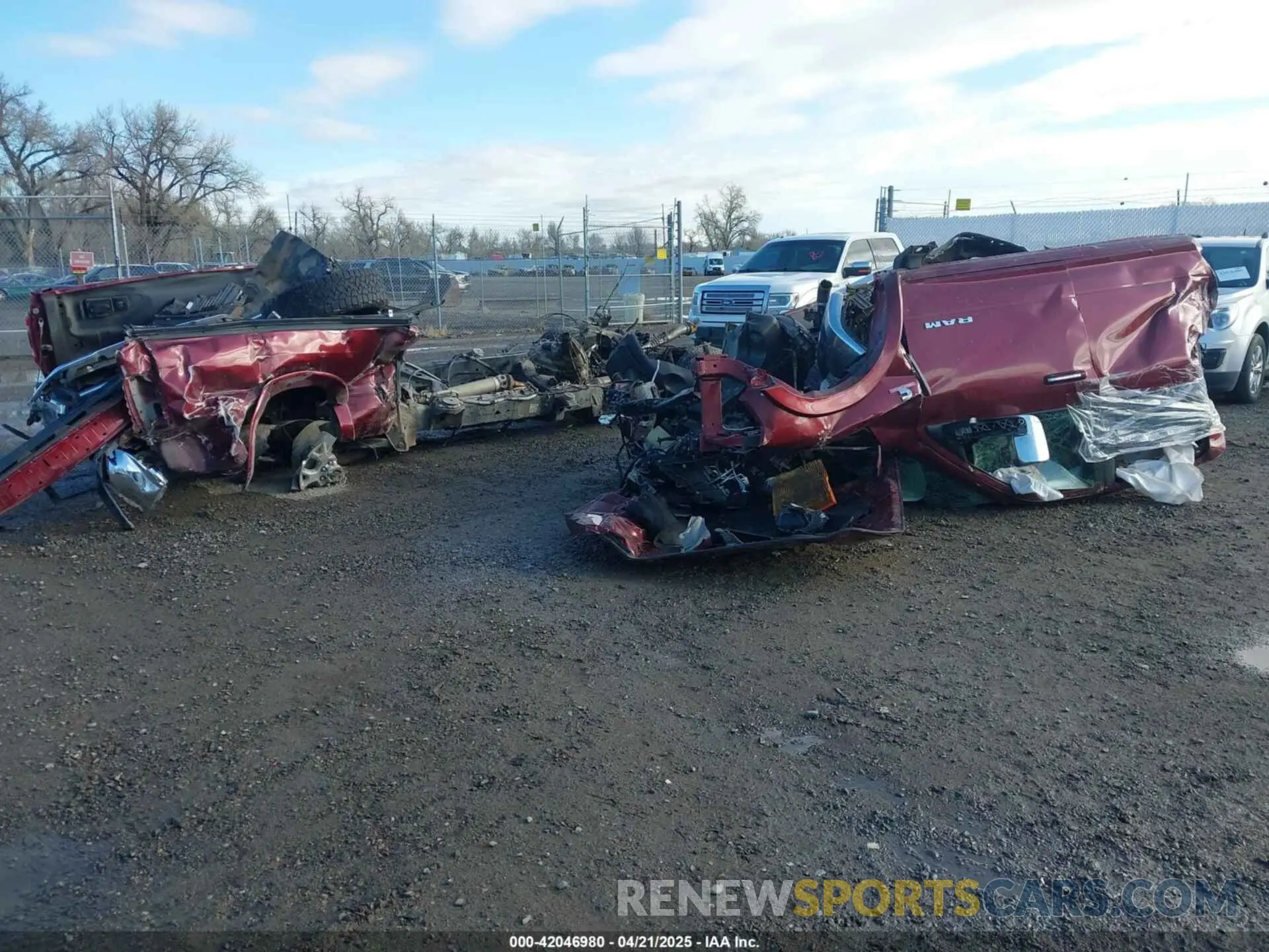 2 Photograph of a damaged car 3C6UR5FL1NG253134 RAM 2500 2022