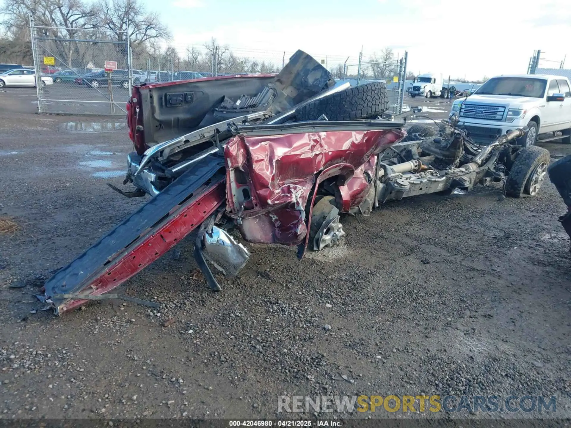 4 Photograph of a damaged car 3C6UR5FL1NG253134 RAM 2500 2022